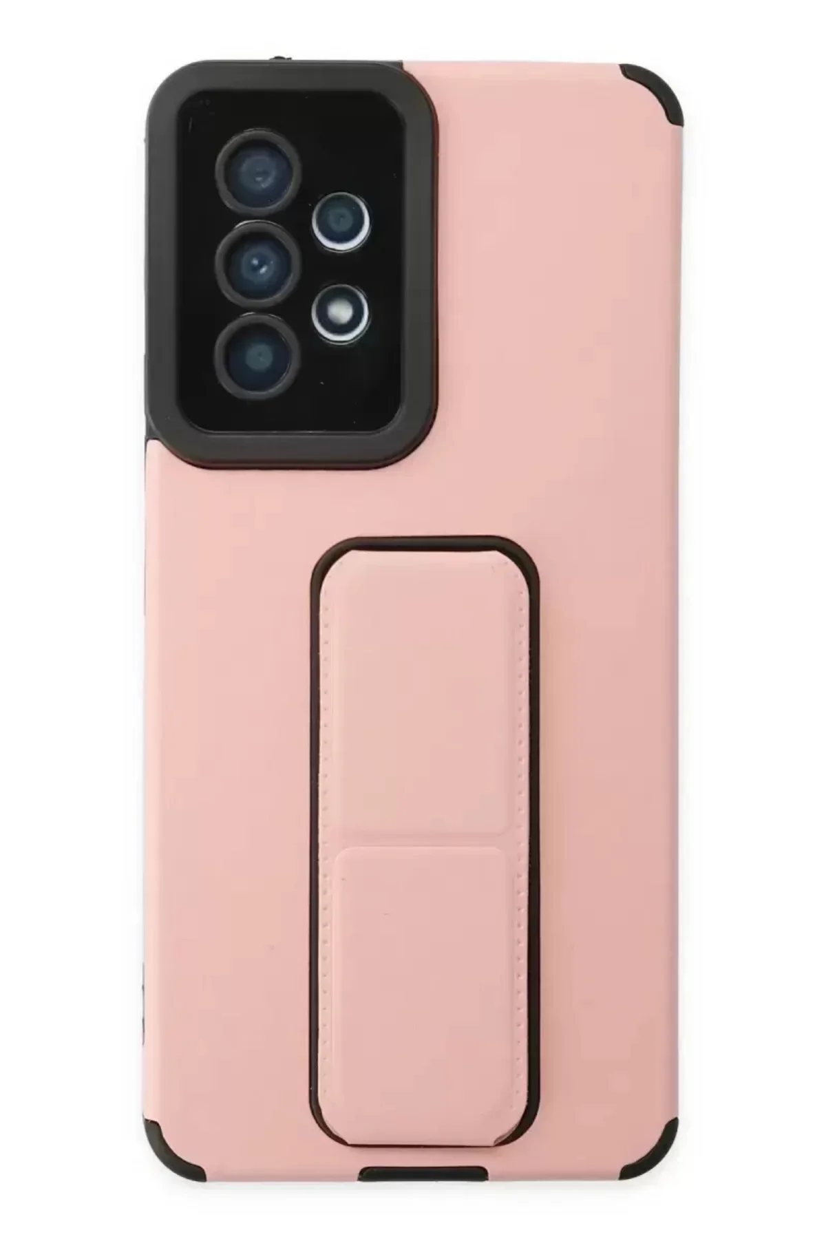 Newface Samsung Galaxy A53 5g Kılıf Mega Standlı Silikon - Pudra