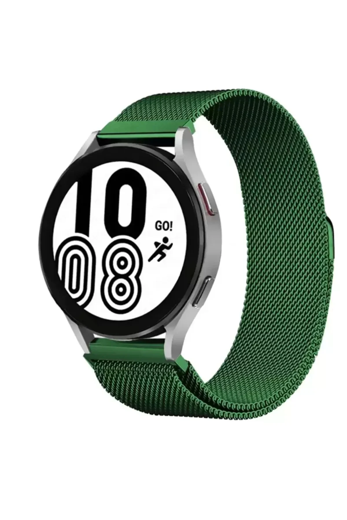 Newface Samsung Galaxy Watch 4 Metal Mıknatıslı Kordon - Haki Yeş