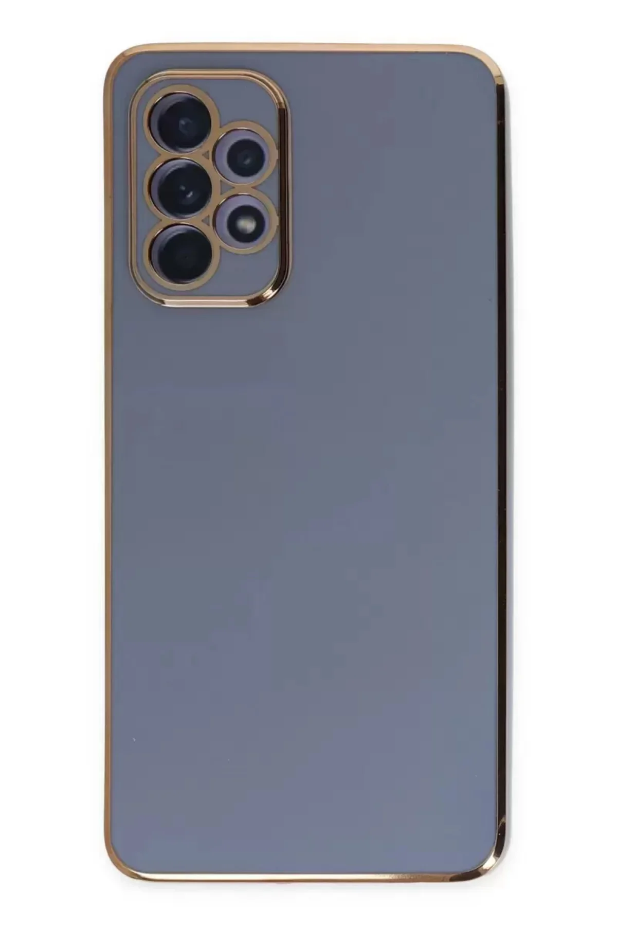 Newface Samsung Galaxy A52 Kılıf Volet Silikon - Mavi