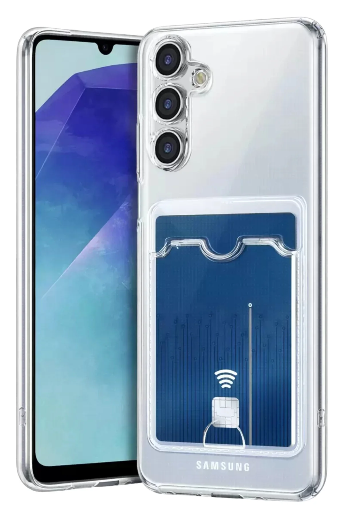 Newface Samsung Galaxy A57 5g Kart Şeffaf Silikon - Şeffaf