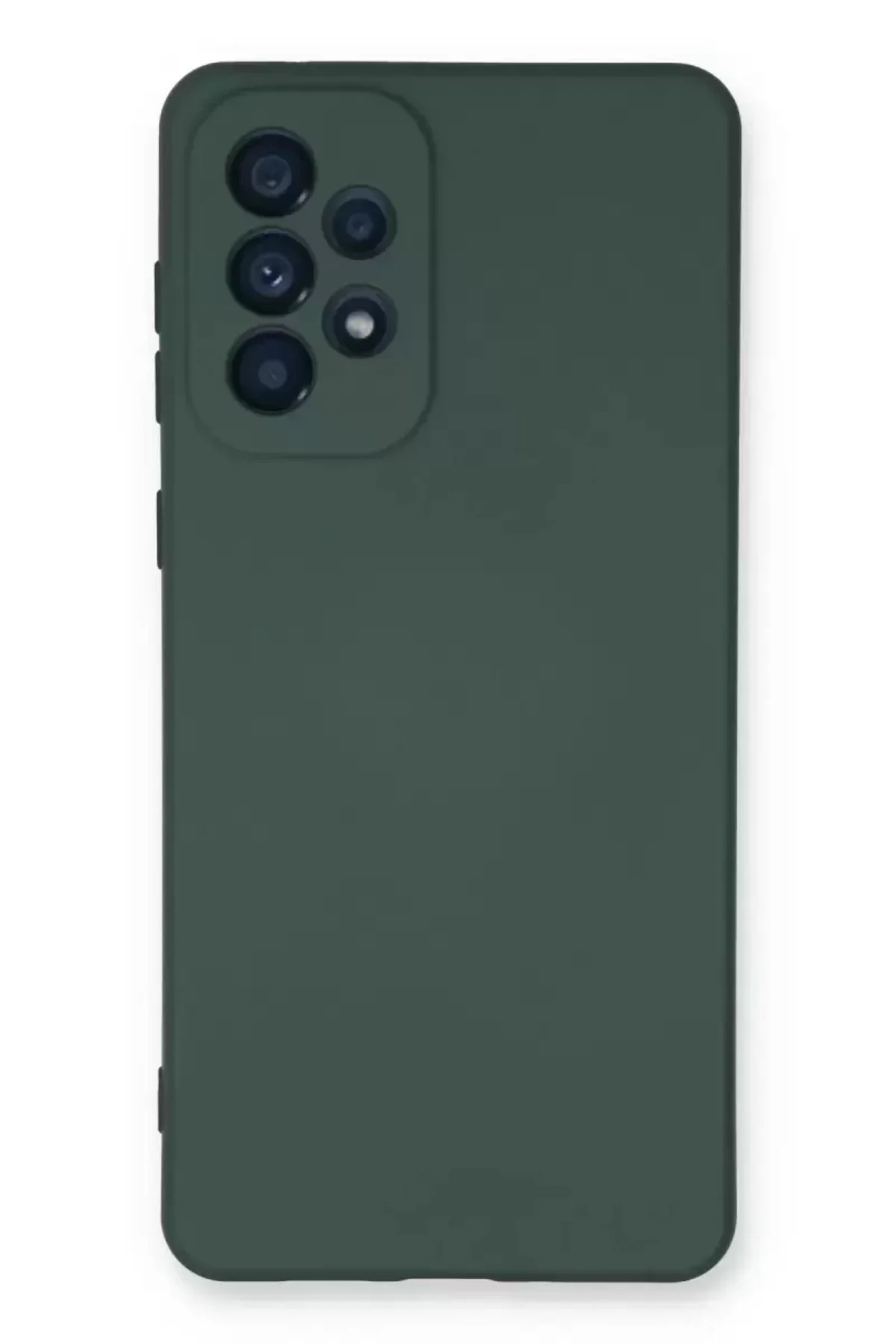 Newface Samsung Galaxy A73 5g Kılıf Nano İçi Kadife Silikon - Koyu Yeşil