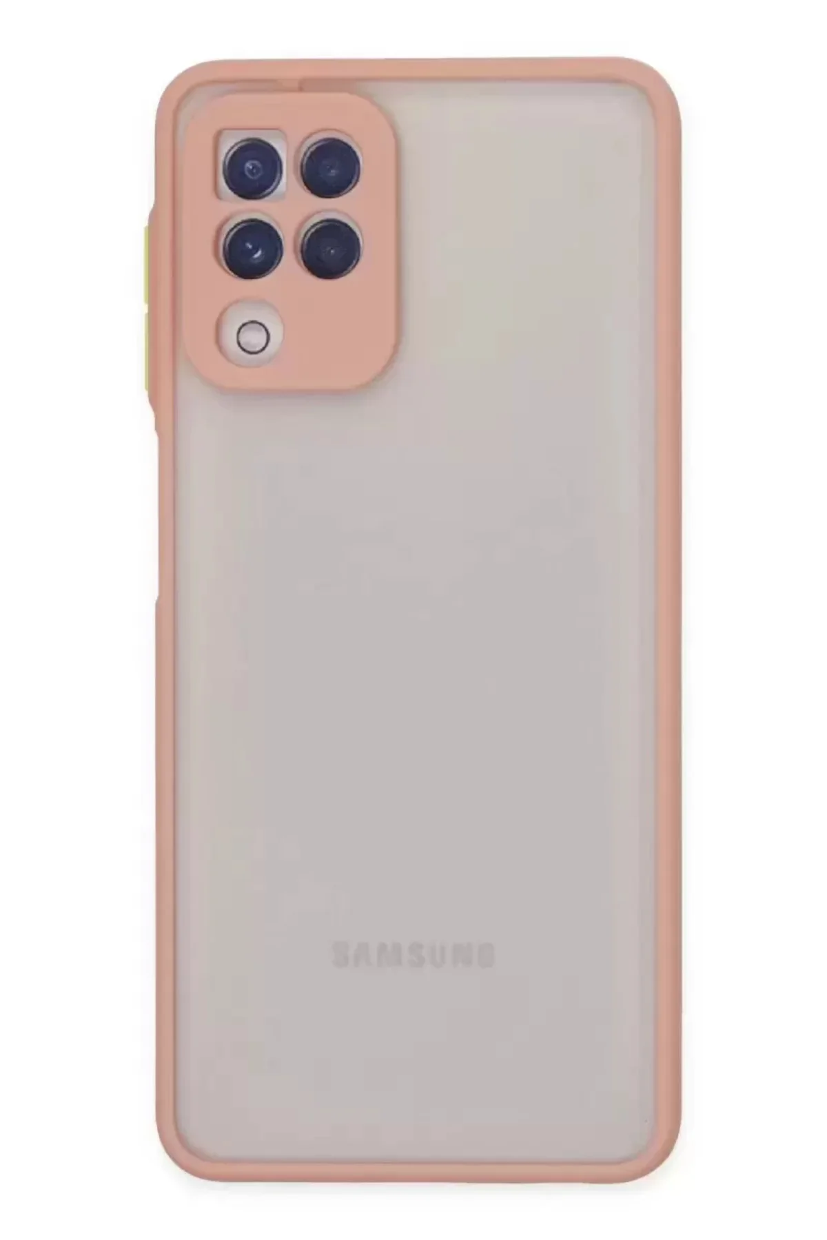 Newface Samsung Galaxy A22 Kılıf Montreal Silikon Kapak - Pembe