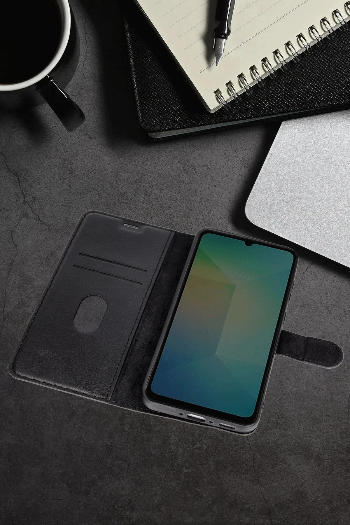 Newface Samsung Galaxy A16 5g Kılıf Trend S Plus Kapaklı Kılıf - Taba