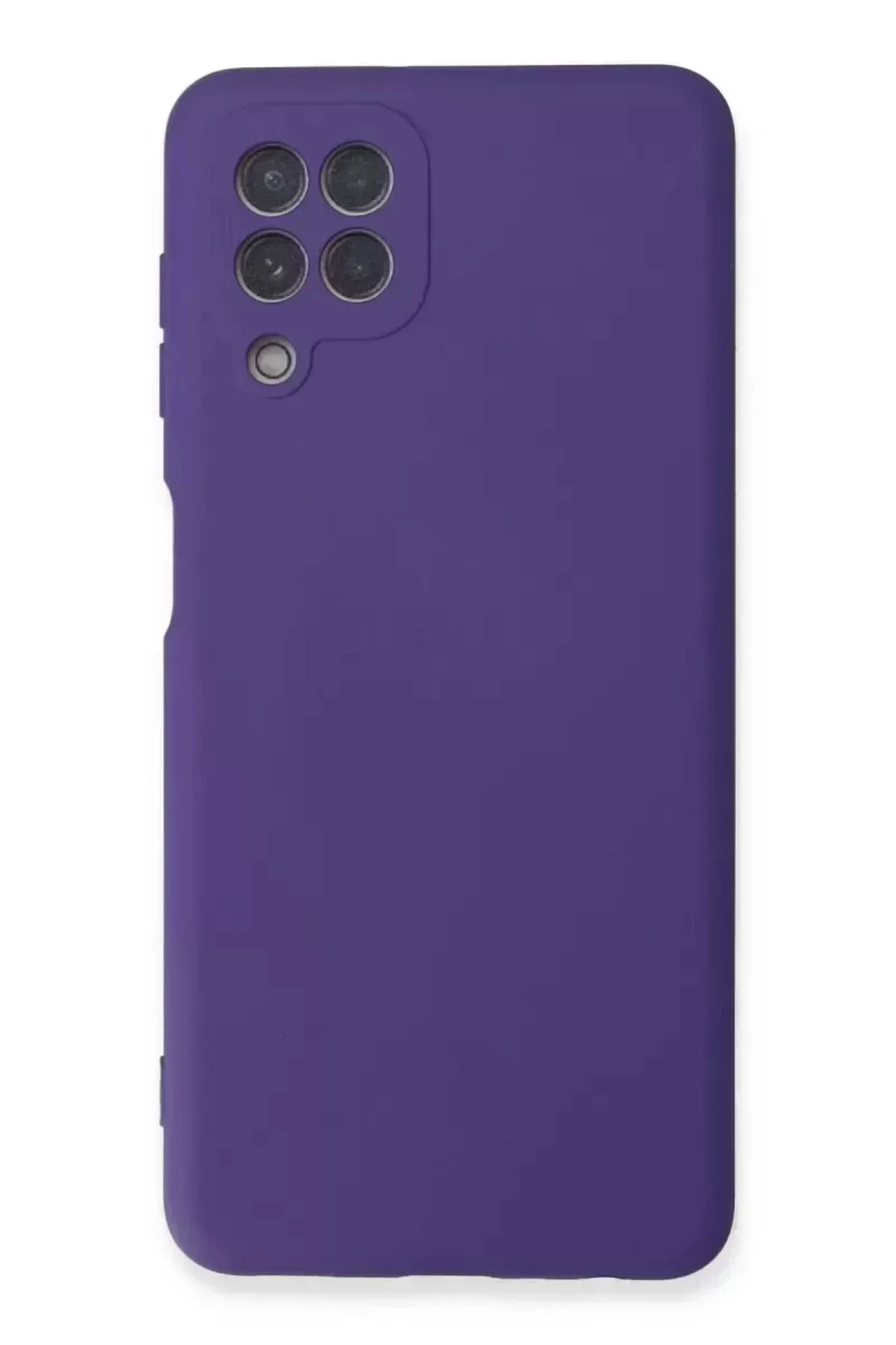 Newface Samsung Galaxy A22 Kılıf Nano İçi Kadife Silikon - Mor