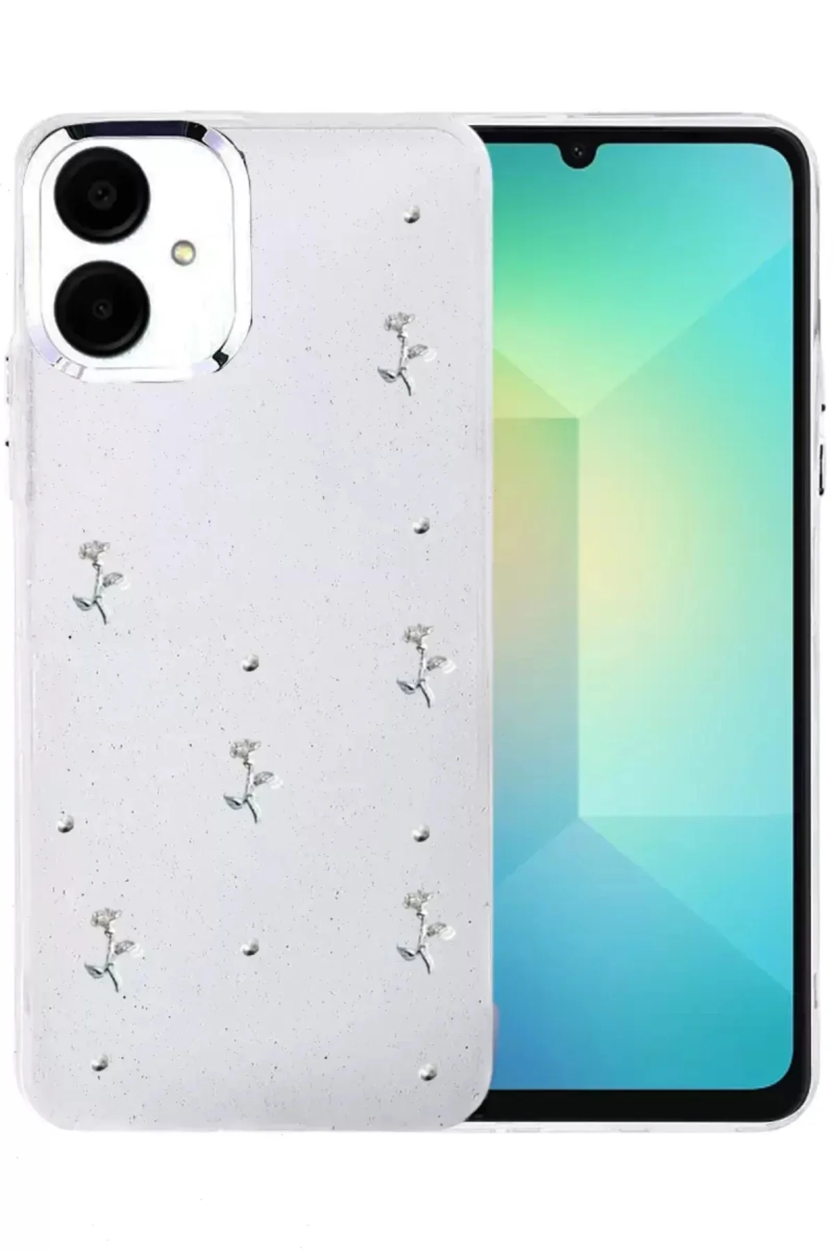 Newface Samsung Galaxy A06 Fiyonk Desenli Kapak - Desen 2