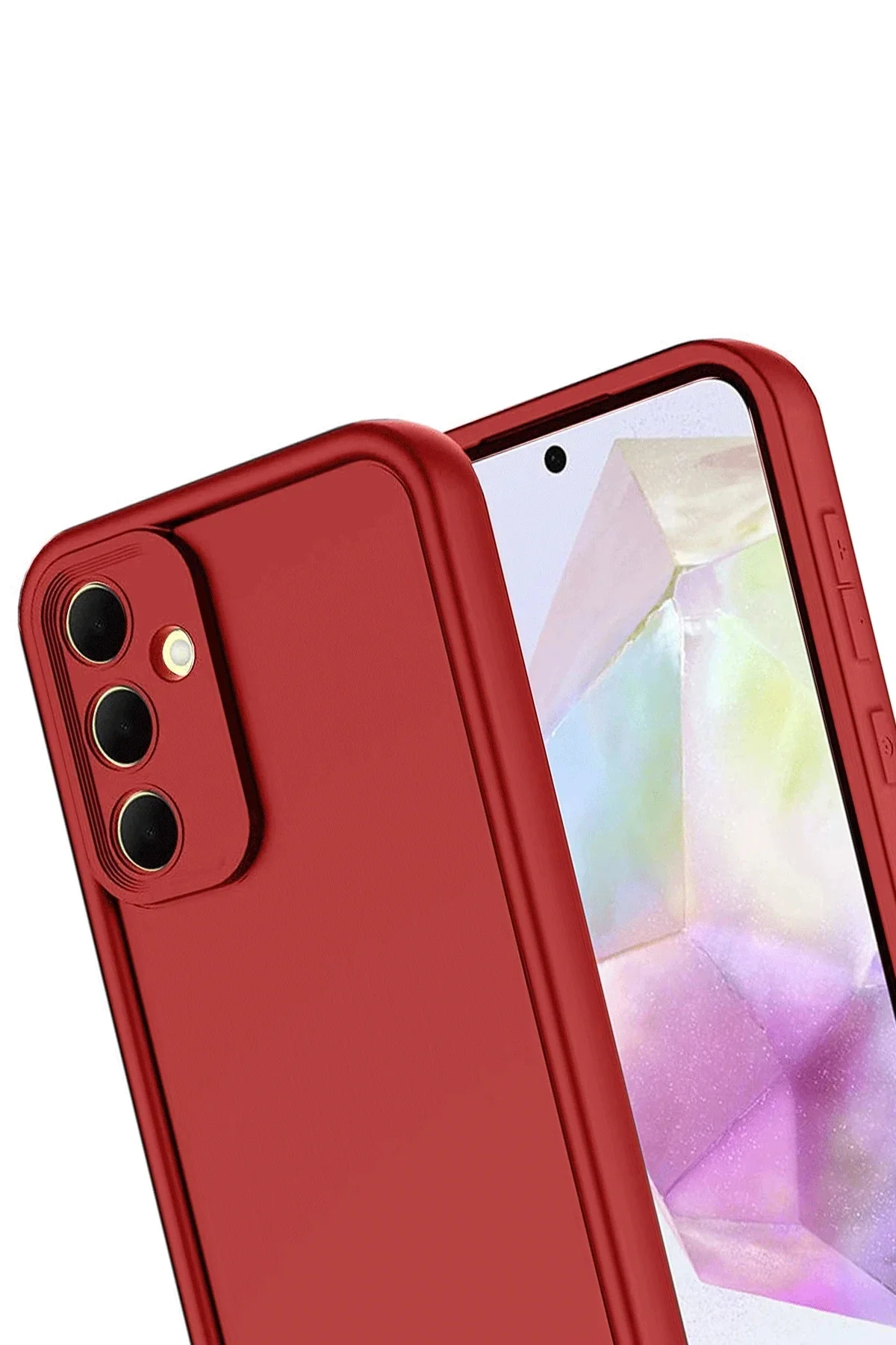 Newface Samsung Galaxy A17 5g Viera Silikon - Kırmızı