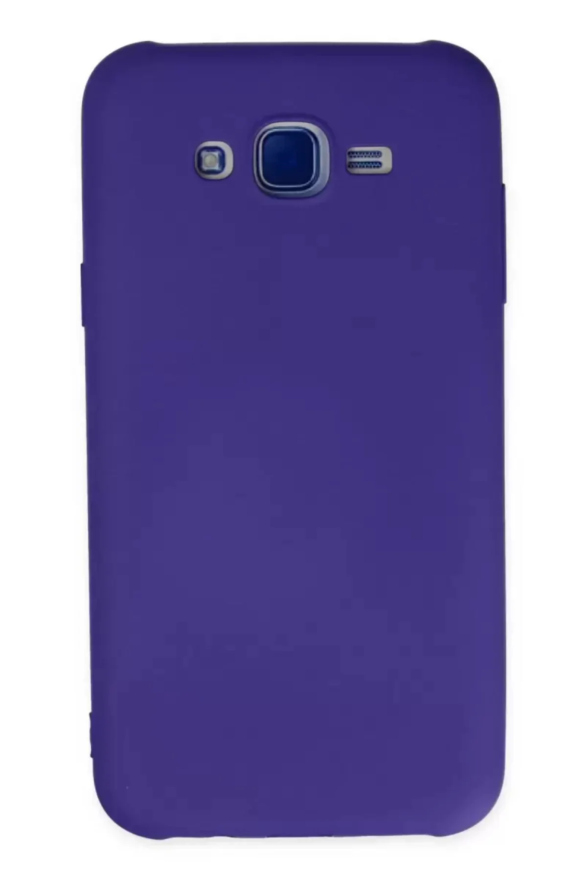Newface Samsung Galaxy J7 Kılıf Nano İçi Kadife Silikon - Mor