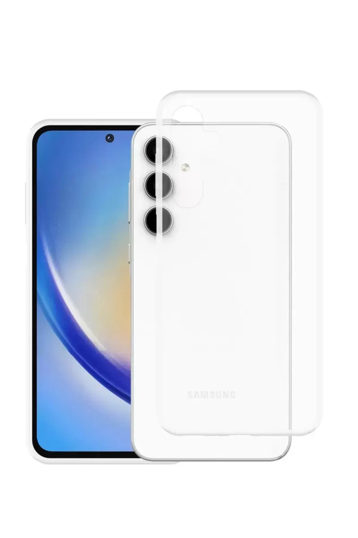 Newface Samsung Galaxy A35 5g Kılıf Lüx Şeffaf Silikon