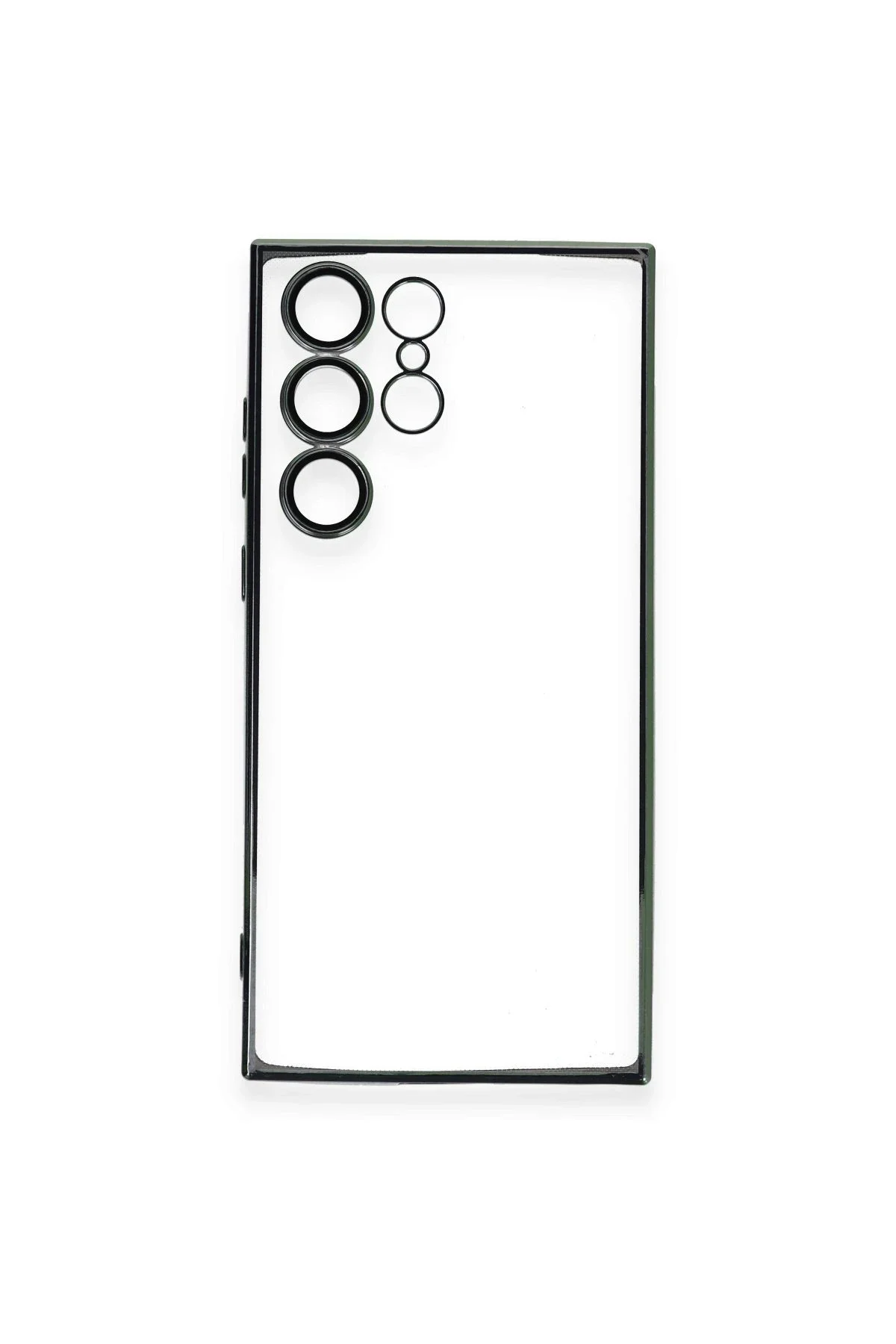 Newface Samsung Galaxy S23 Ultra Kılıf Razer Lensli Silikon - Yeş