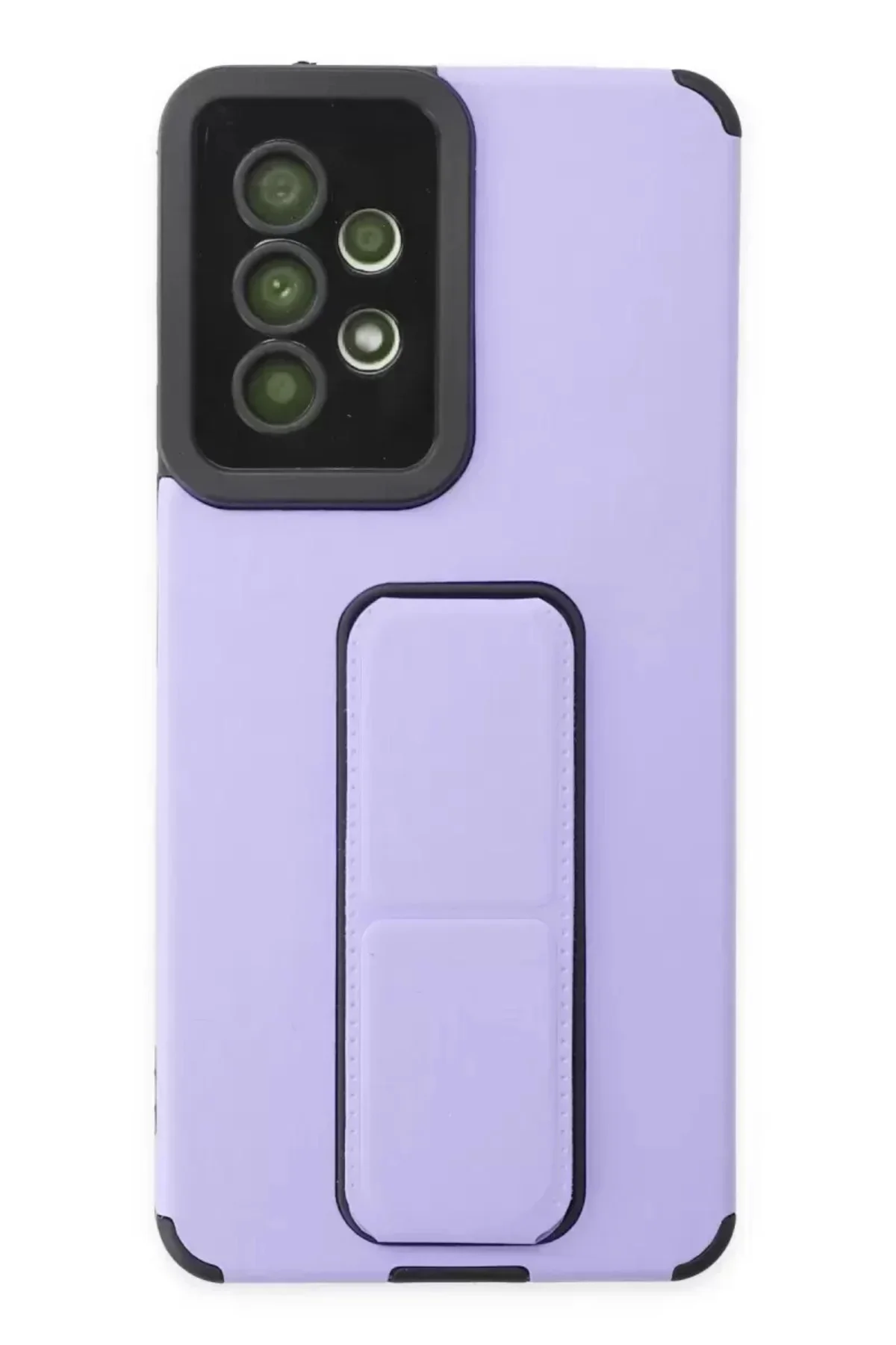 Newface Samsung Galaxy A53 5g Kılıf Mega Standlı Silikon - Lila