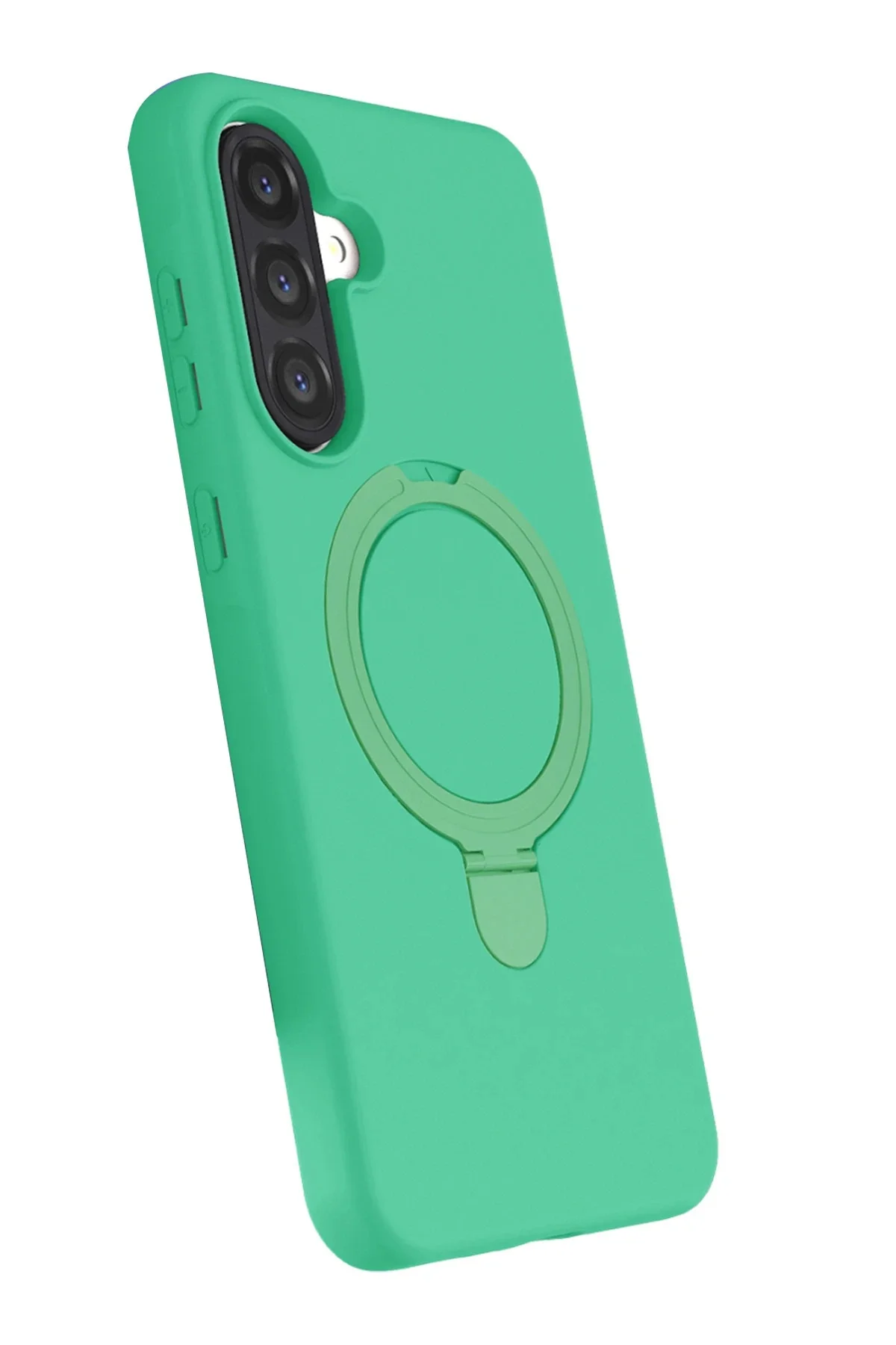 Newface Samsung Galaxy A56 Regal Magsafe Standlı Kapak - Yeşil