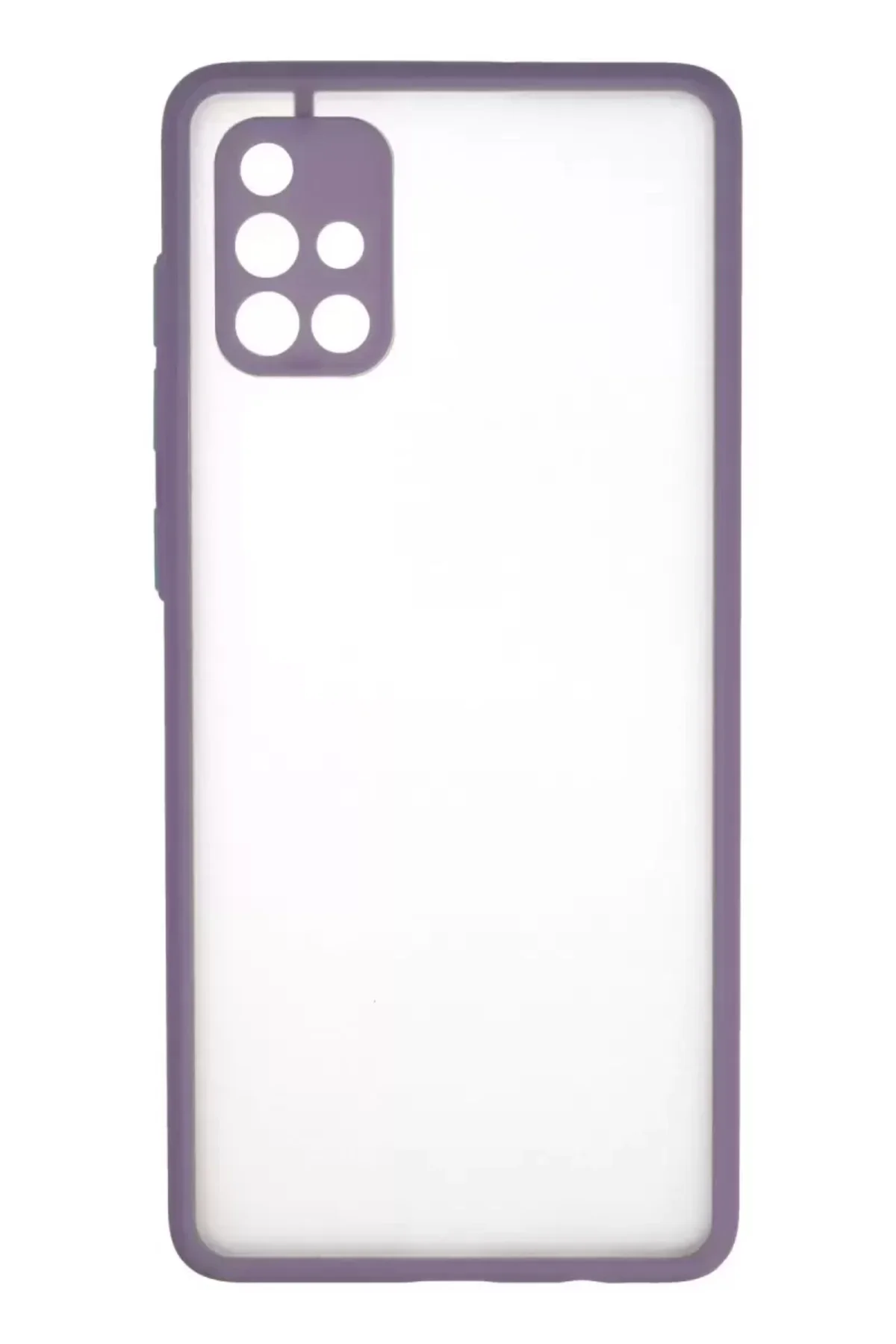 Newface Samsung Galaxy A71 Kılıf Montreal Silikon Kapak - Mor