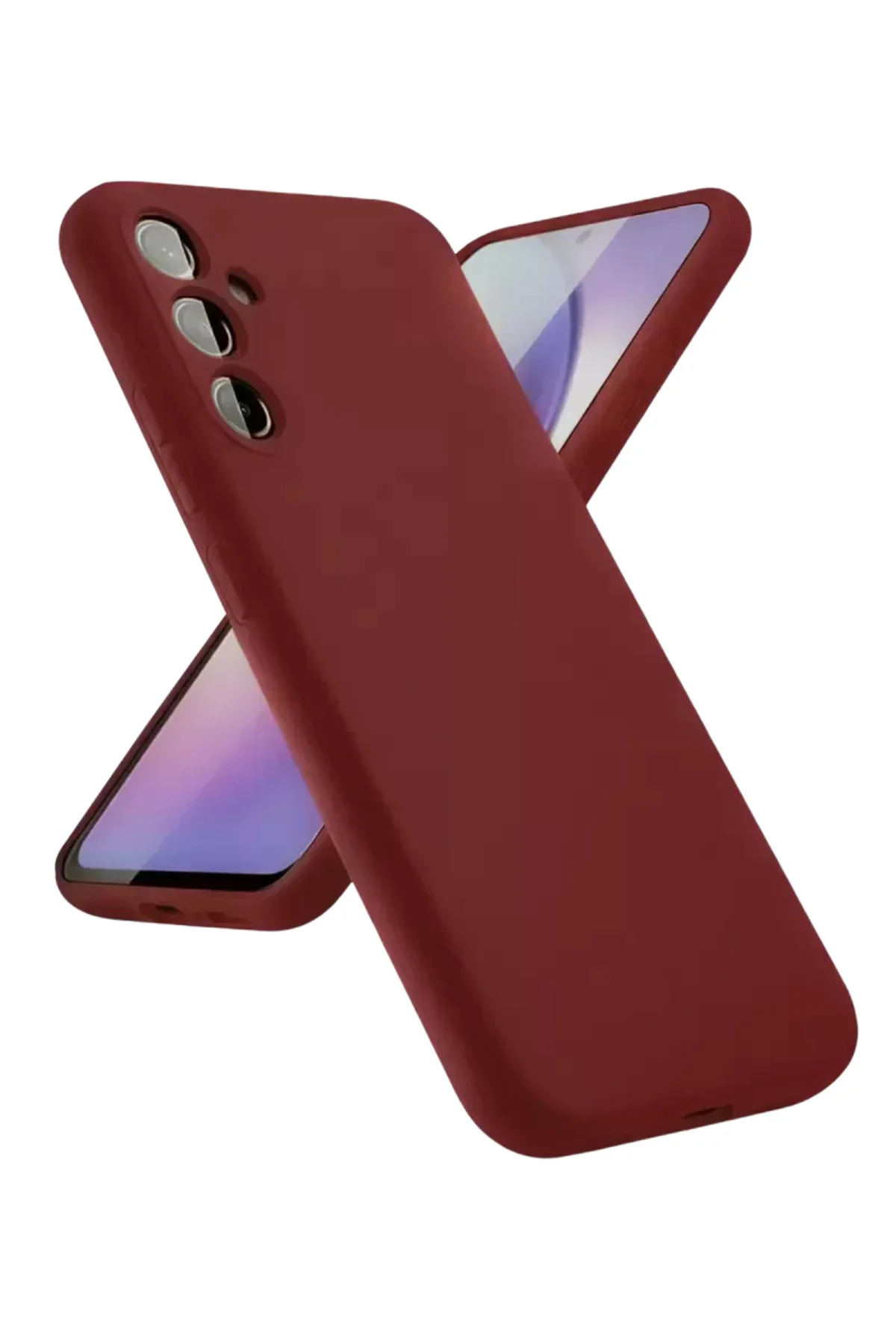 Newface Samsung Galaxy A24 4g Kılıf First Silikon - Bordo