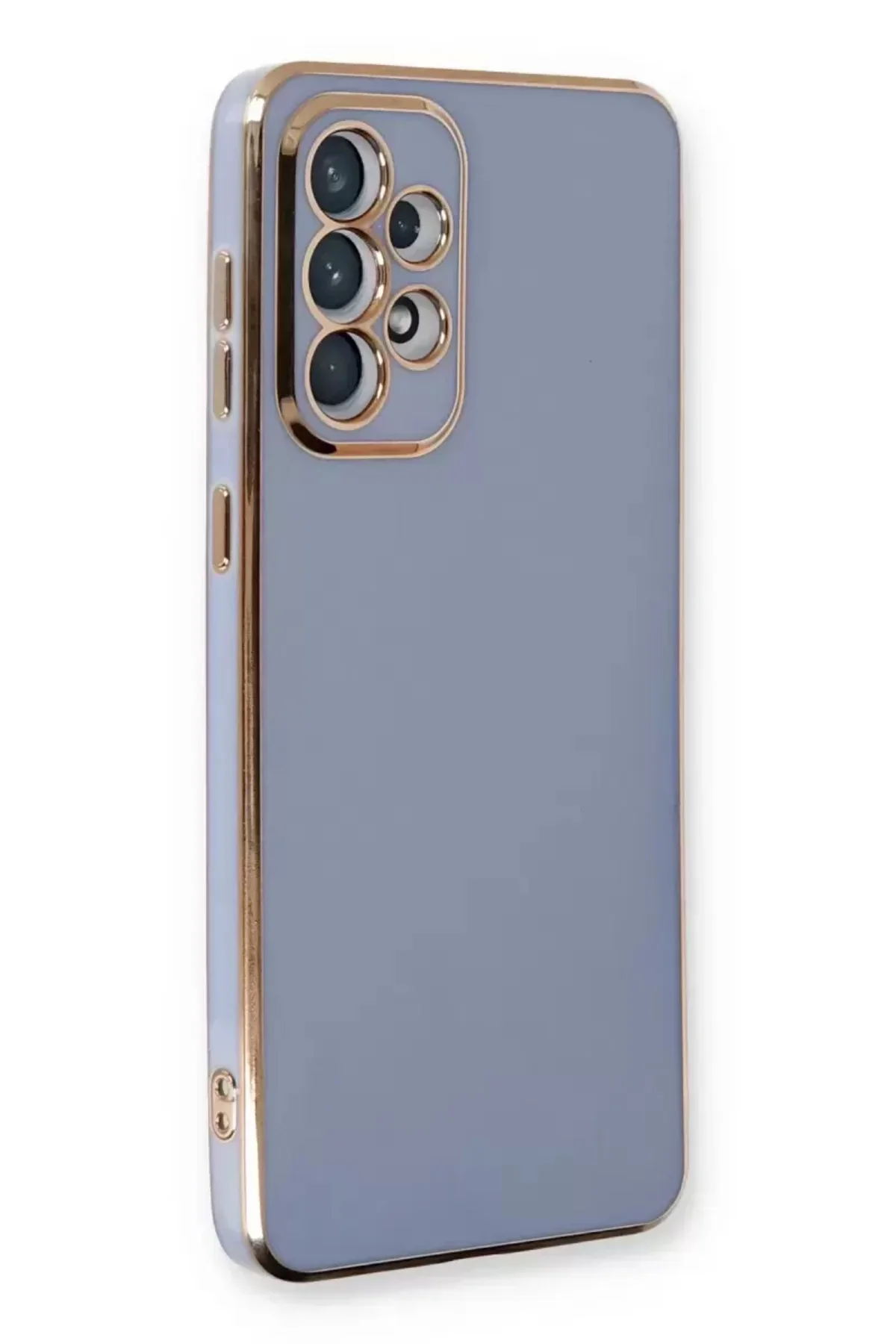 Newface Samsung Galaxy A33 5g Kılıf Volet Silikon - Mavi