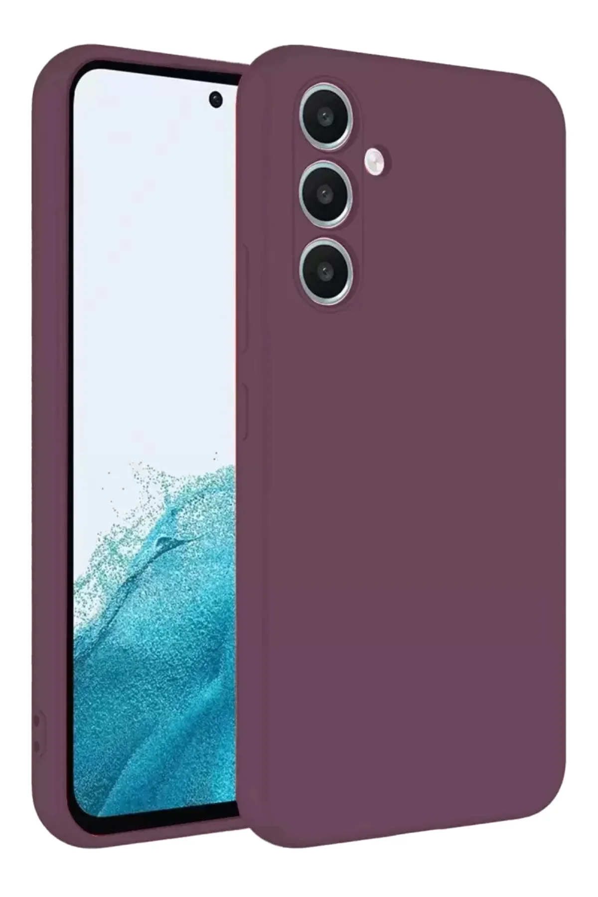 Newface Samsung Galaxy A16 5g Kılıf First Silikon - Mürdüm