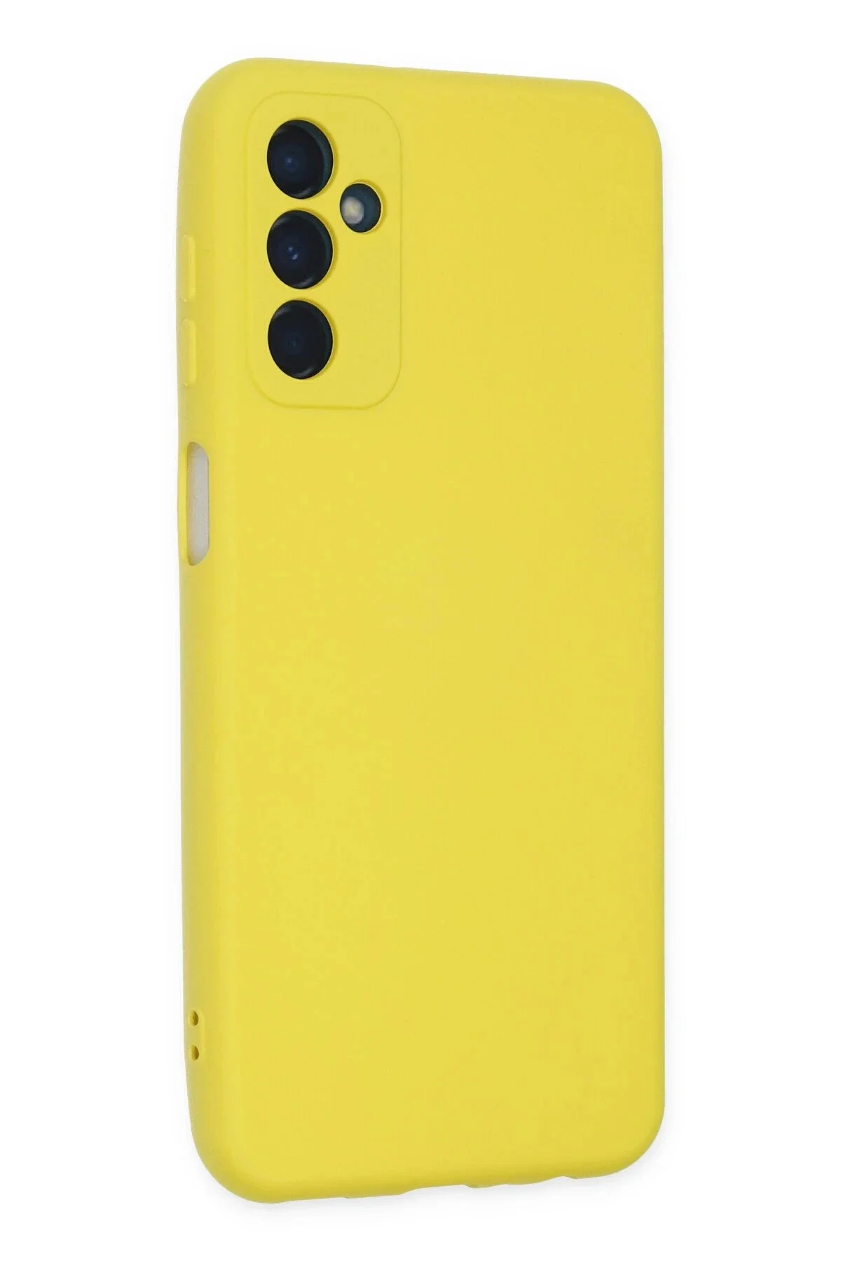 Newface Samsung Galaxy M23 Kılıf Nano İçi Kadife Silikon - Sarı