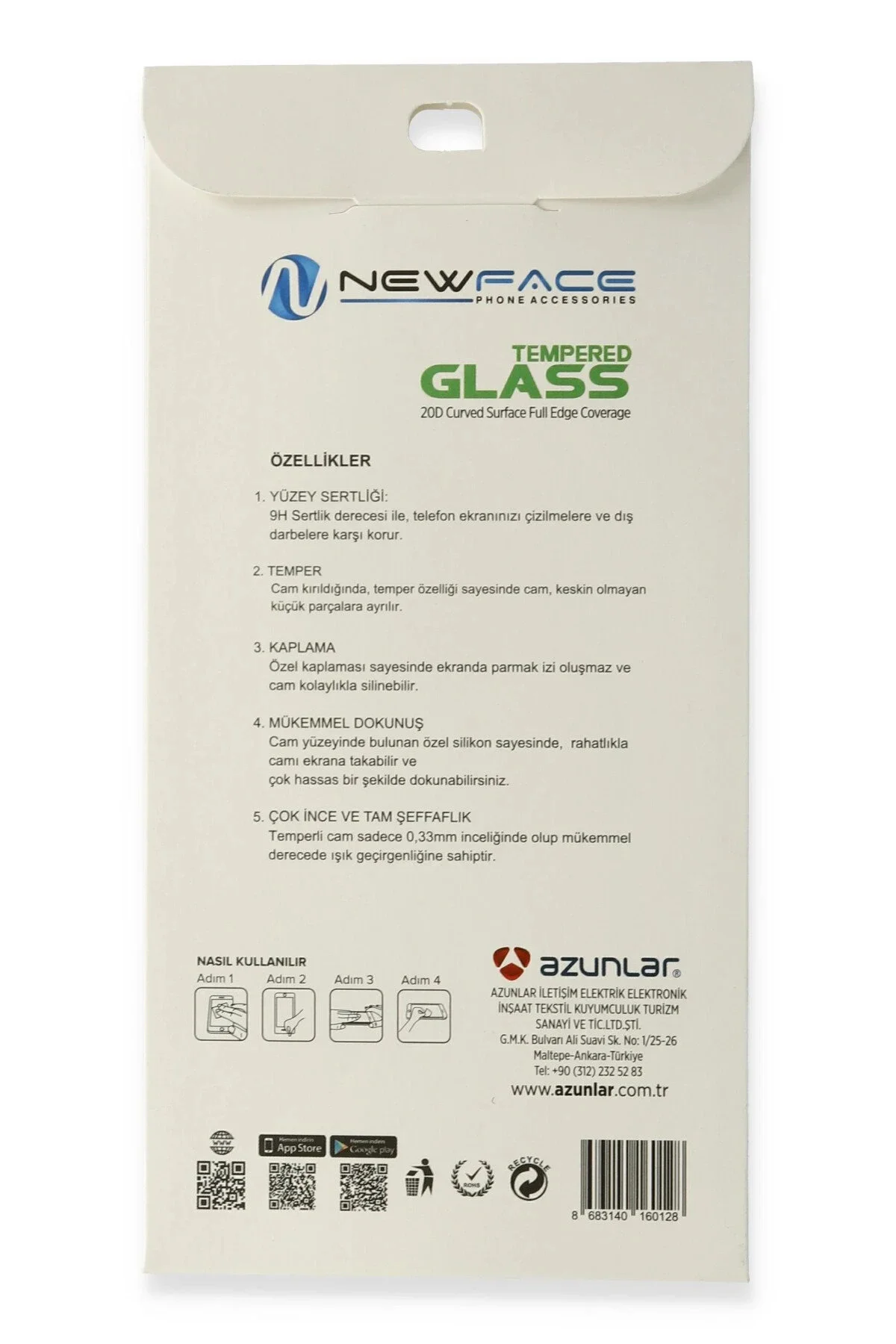 Newface Samsung Galaxy A71 20d Premium Cam Ekran Koruyucu