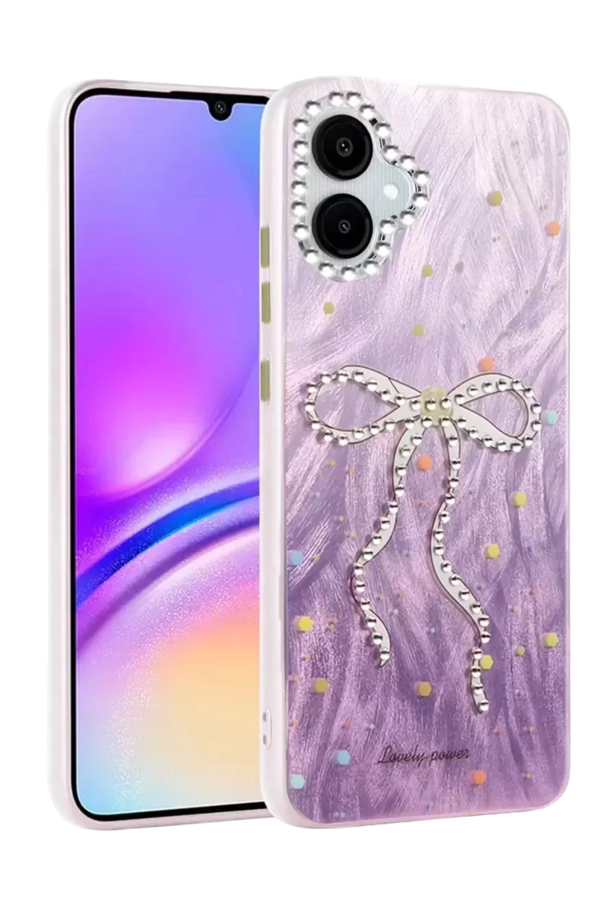 Newface Samsung Galaxy A06 Kılıf Blade Aynalı Desenli Kapak - Des