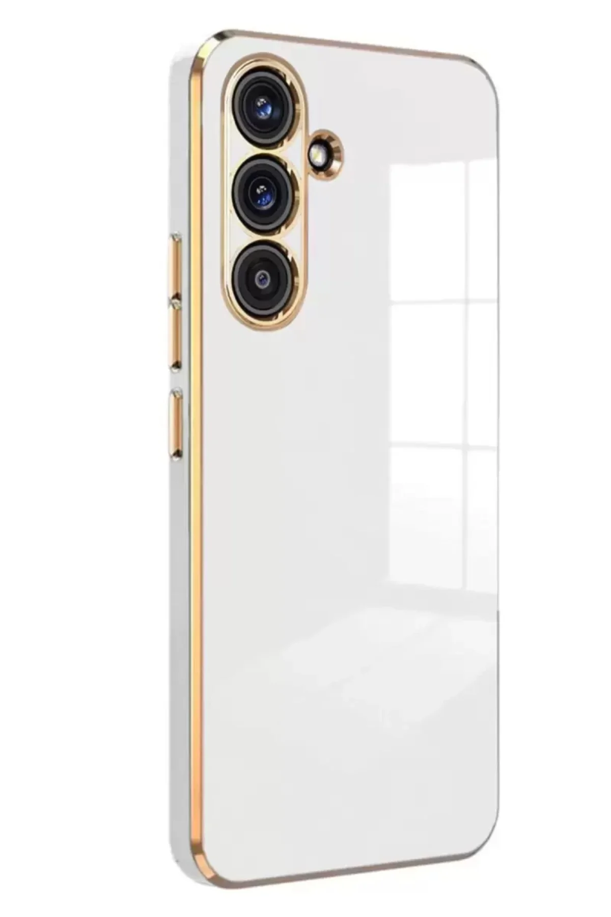 Newface Samsung Galaxy M34 5g Kılıf Volet Silikon - Beyaz