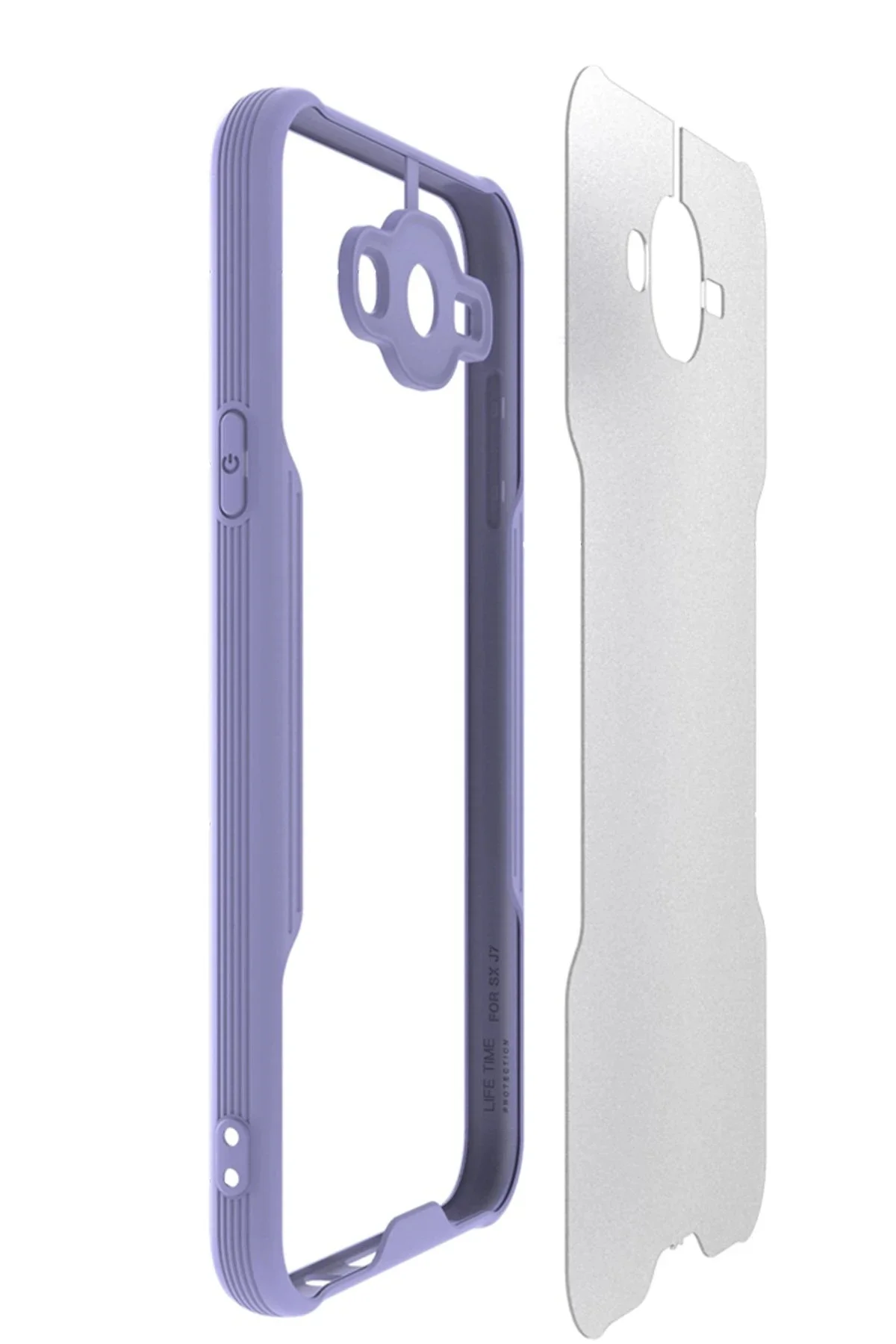 Newface Samsung Galaxy J7 Kılıf Platin Silikon - Siyah