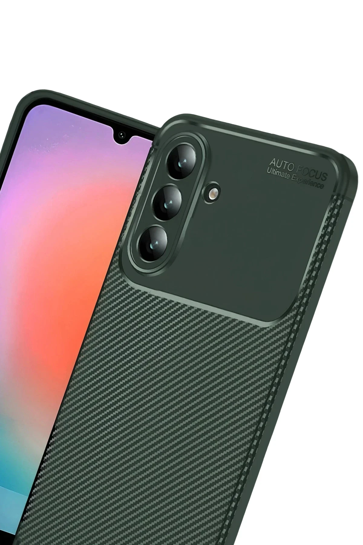 Newface Samsung Galaxy A57 5g Auto Focus Karbon Kapak - Koyu Yeşi