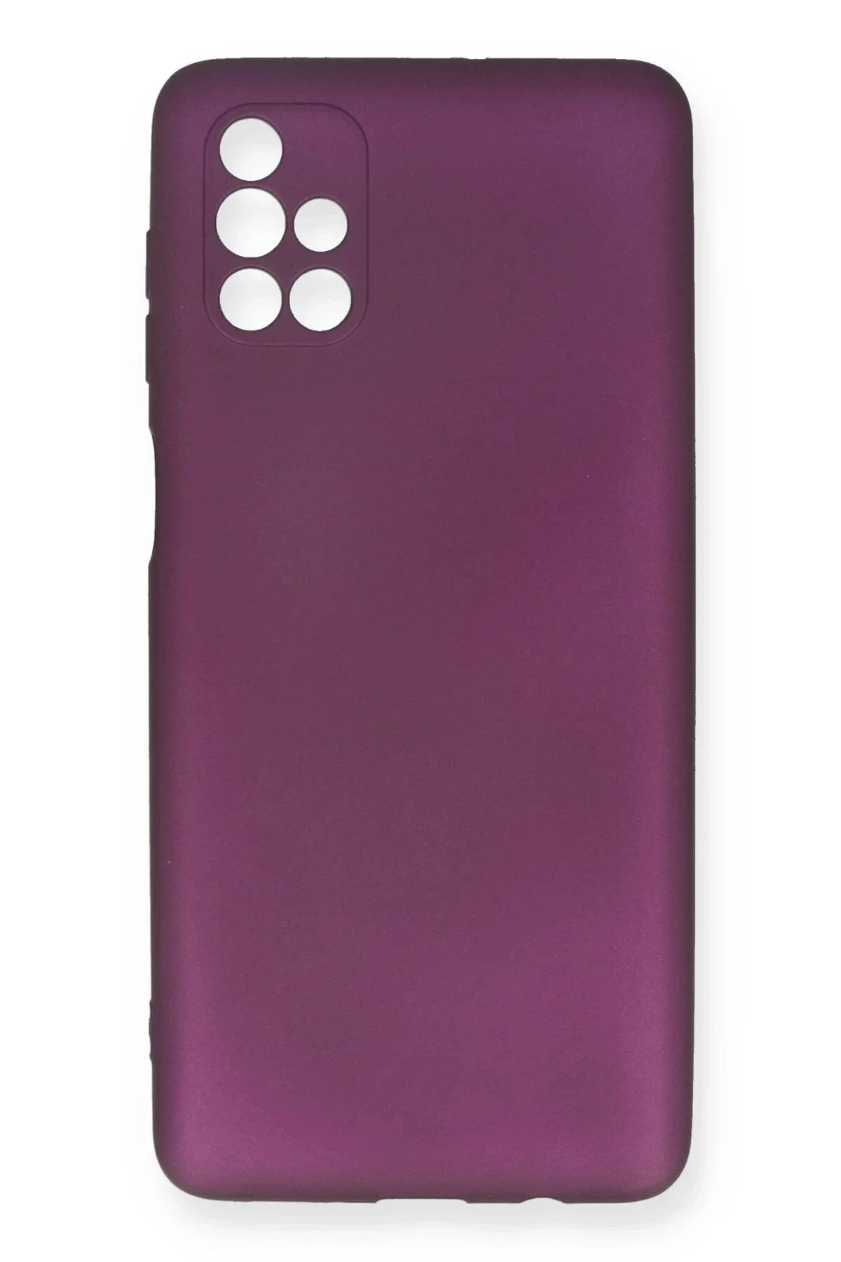 Newface Samsung Galaxy M51 Kılıf First Silikon - Mürdüm