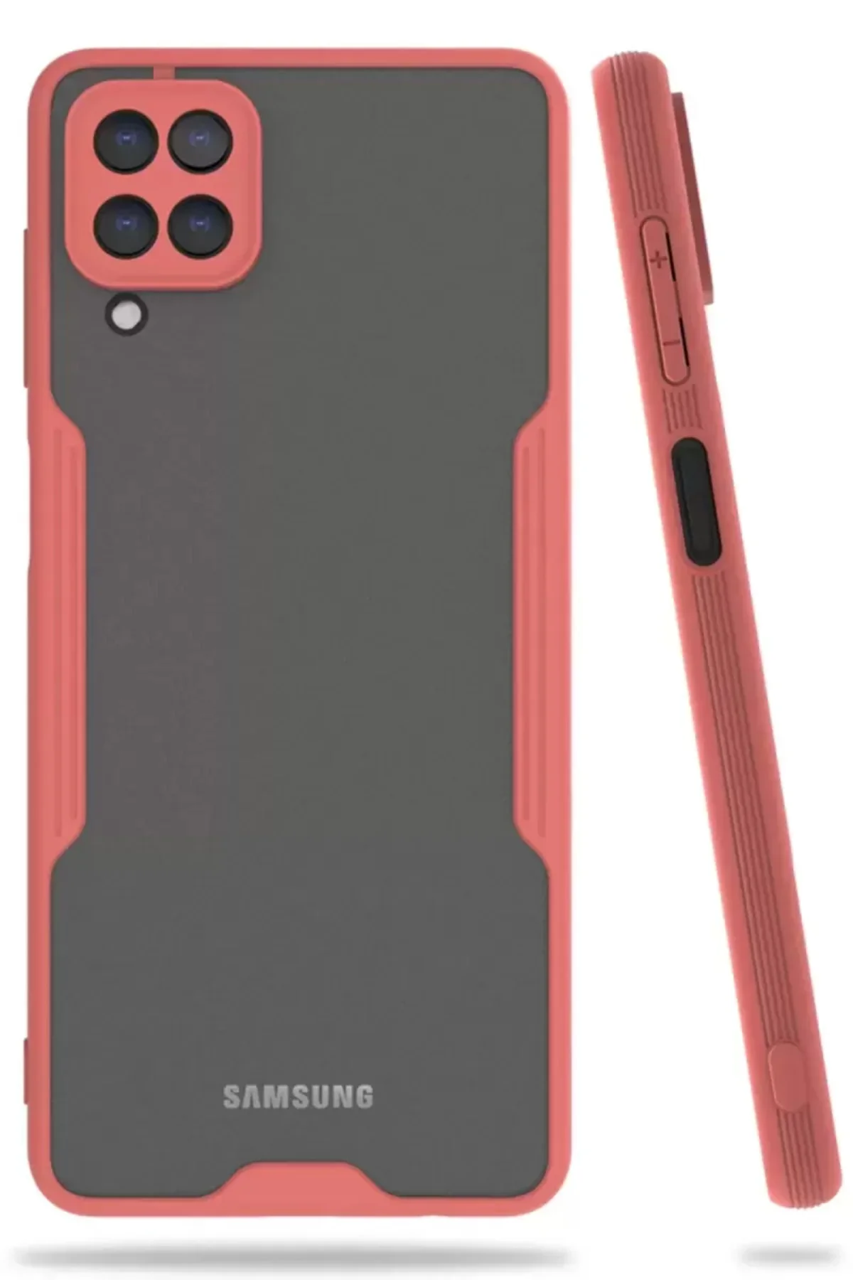 Newface Samsung Galaxy A22 Kılıf Platin Silikon - Pembe