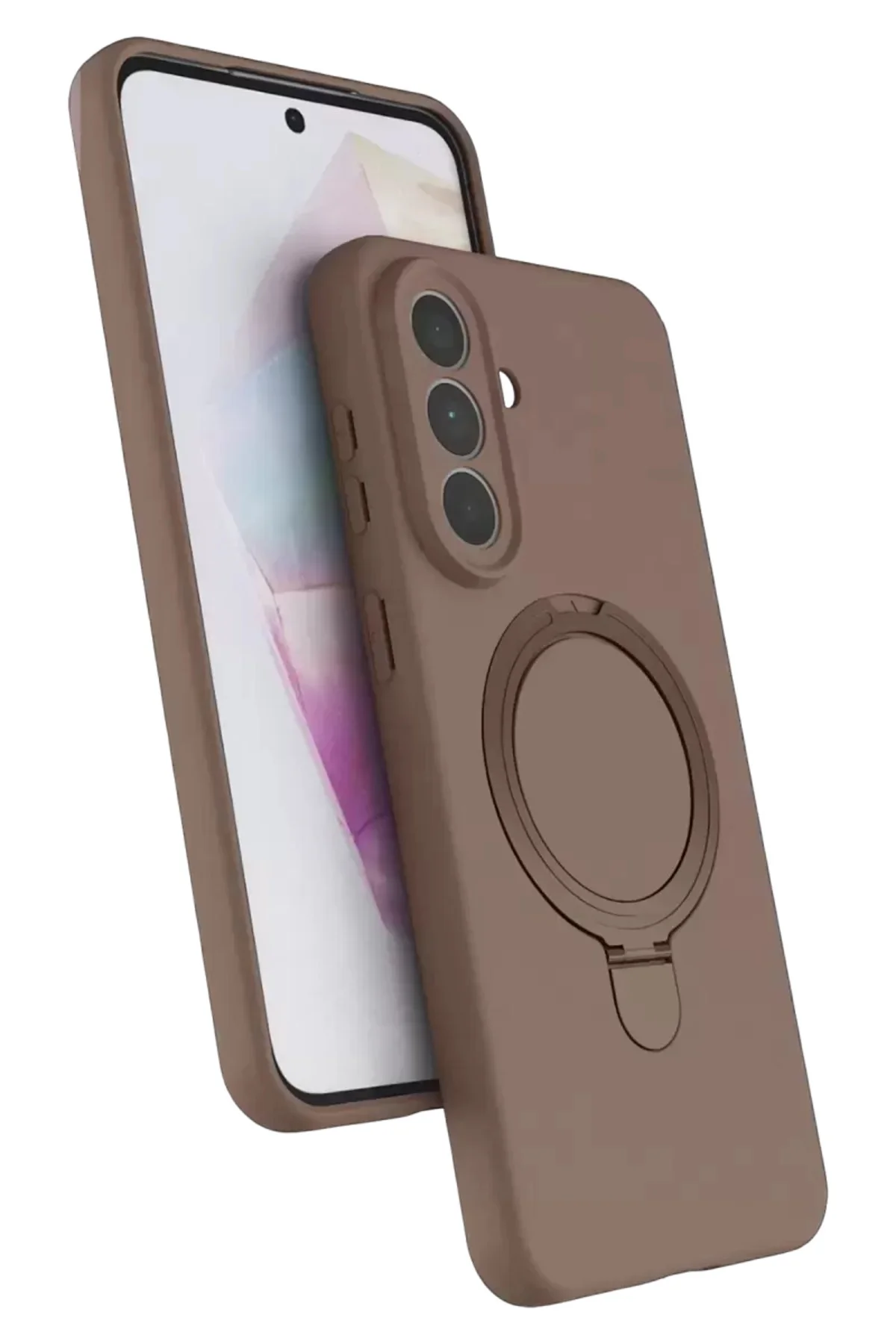 Newface Samsung Galaxy A57 5g Regal Magsafe Standlı Kapak - Çöl T