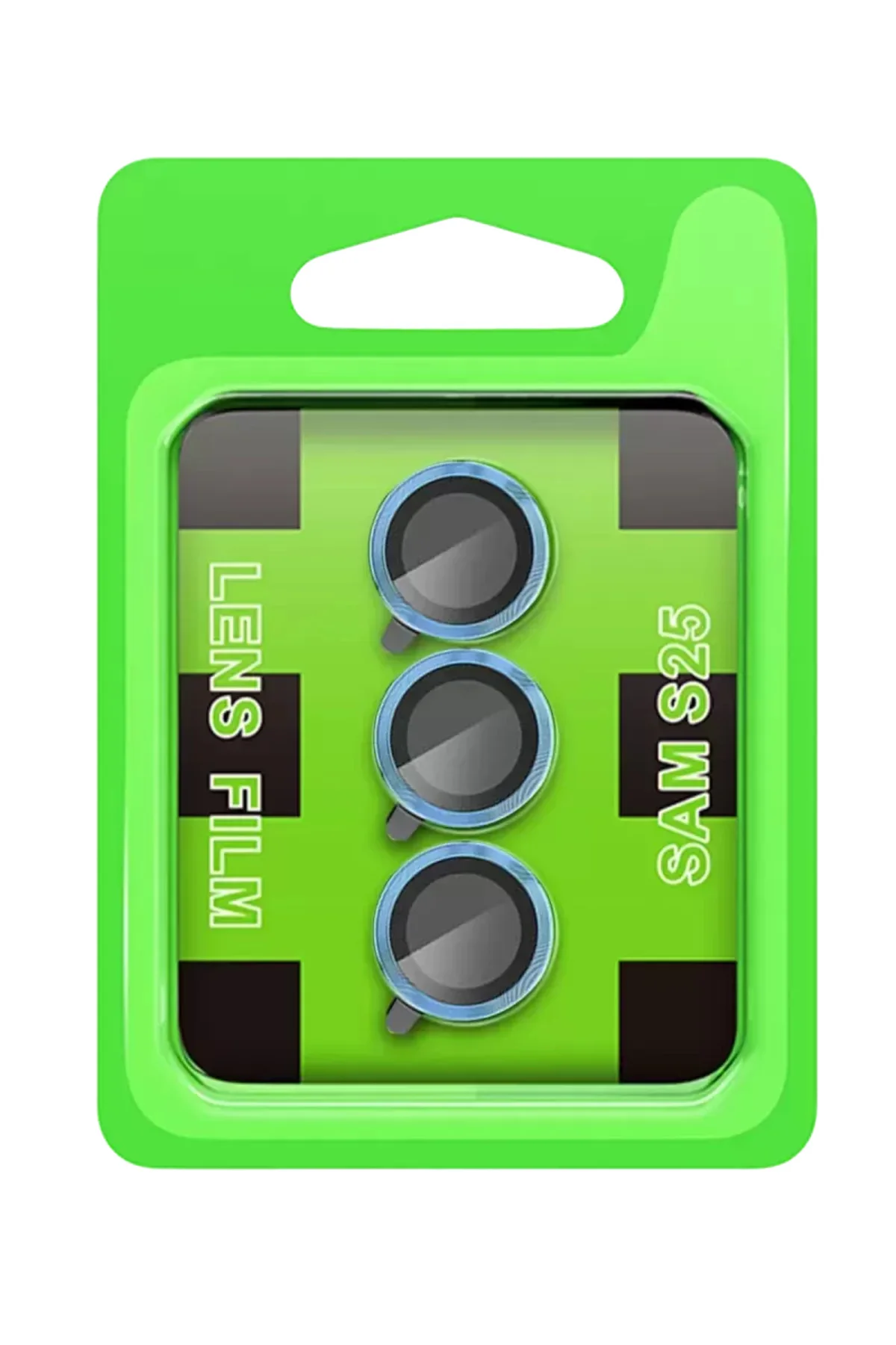 Newface Samsung Galaxy S25 Plus Raze Metal Kamera Lens - Mavi