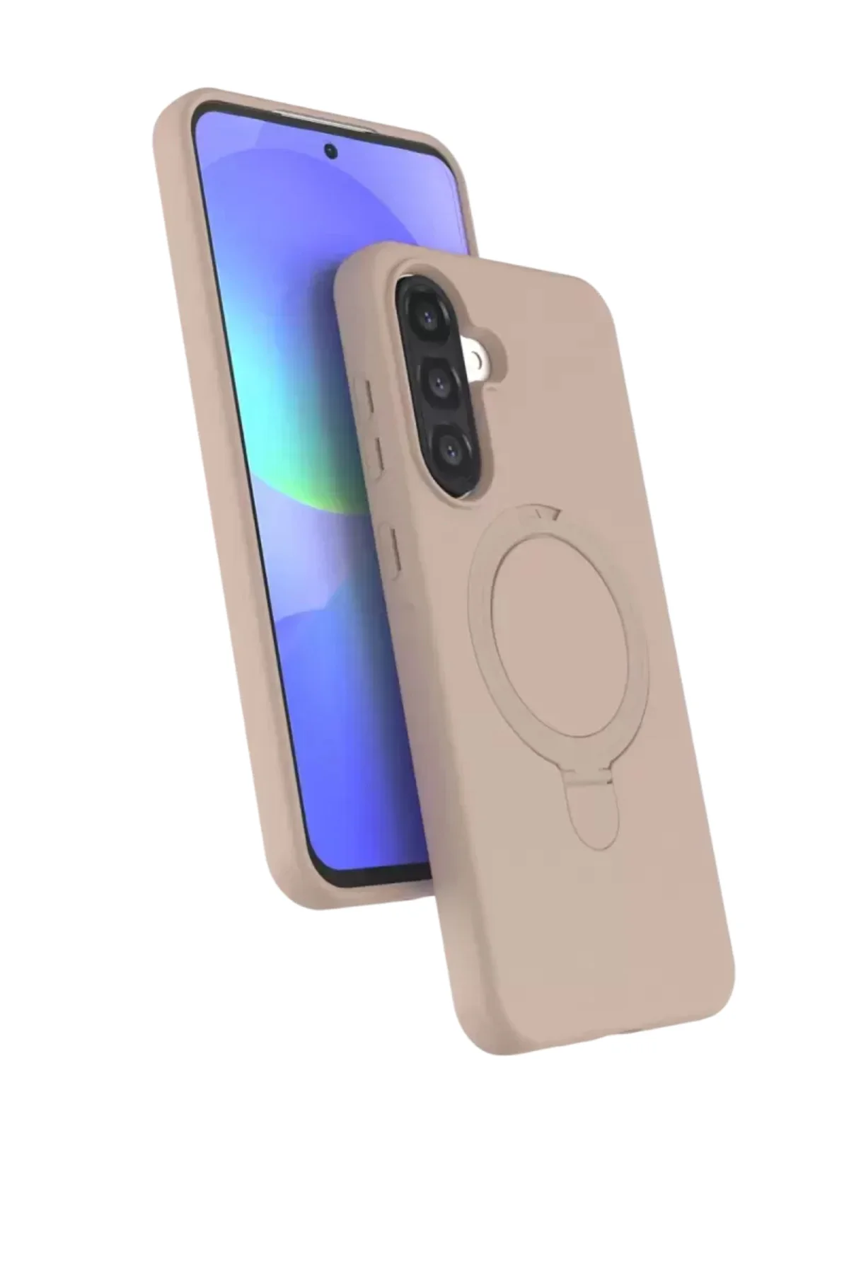 Newface Samsung Galaxy A56 Regal Magsafe Standlı Kapak - Çöl Titanyum
