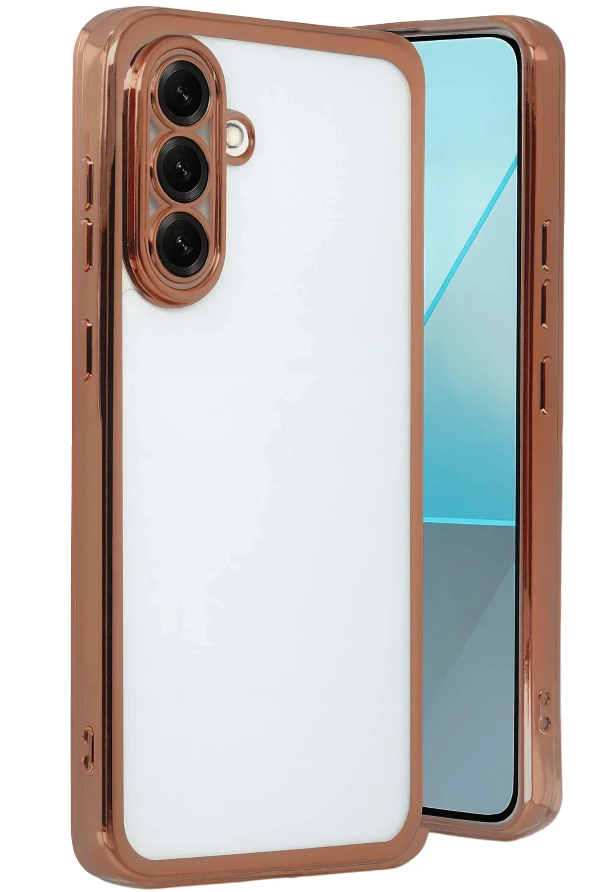 Newface Samsung Galaxy A17 5g Razer Lensli Silikon - Çöl Titanyum