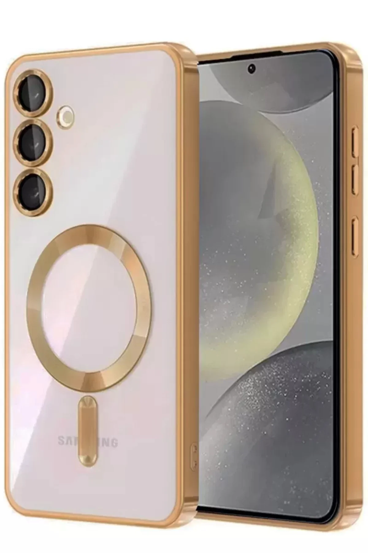 Newface Samsung Galaxy A56 Kross Magneticsafe Kapak - Çöl Titanyum