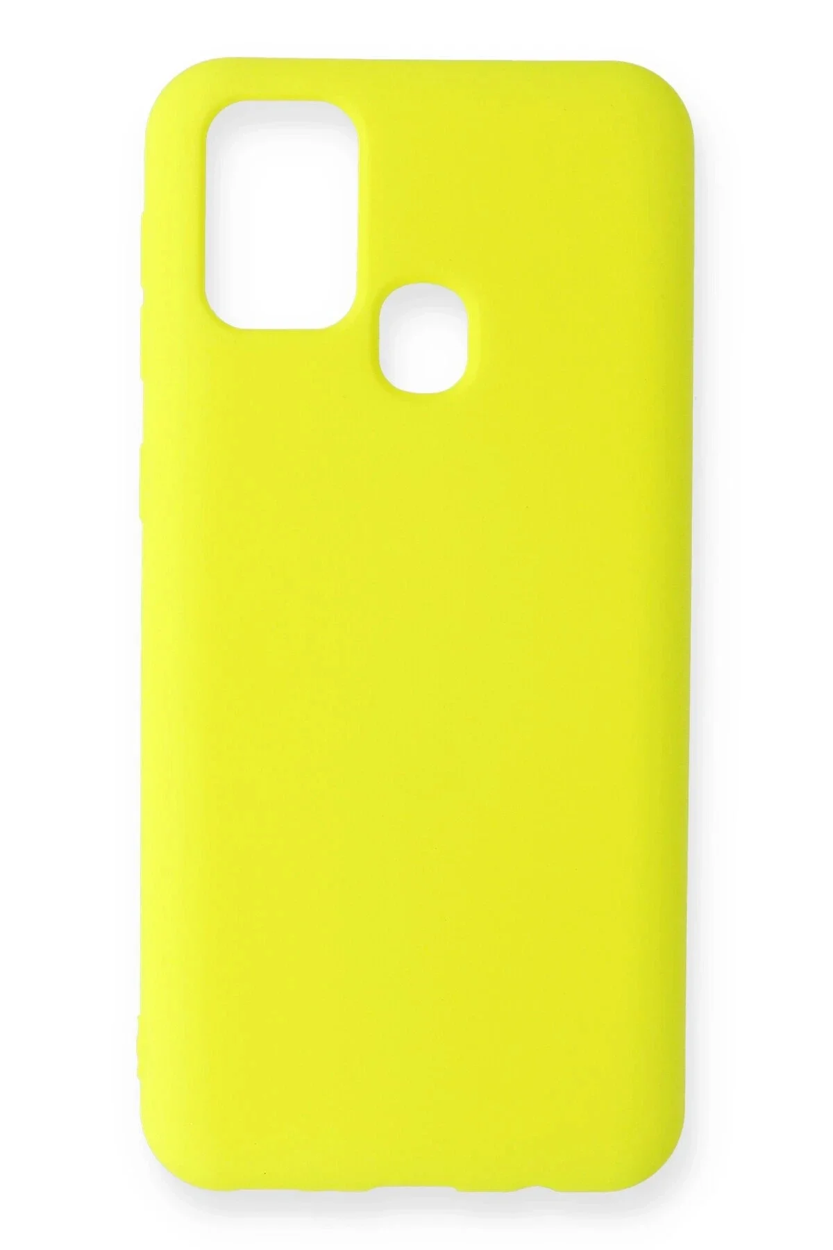 Newface Samsung Galaxy M31 Kılıf Nano İçi Kadife Silikon - Sarı