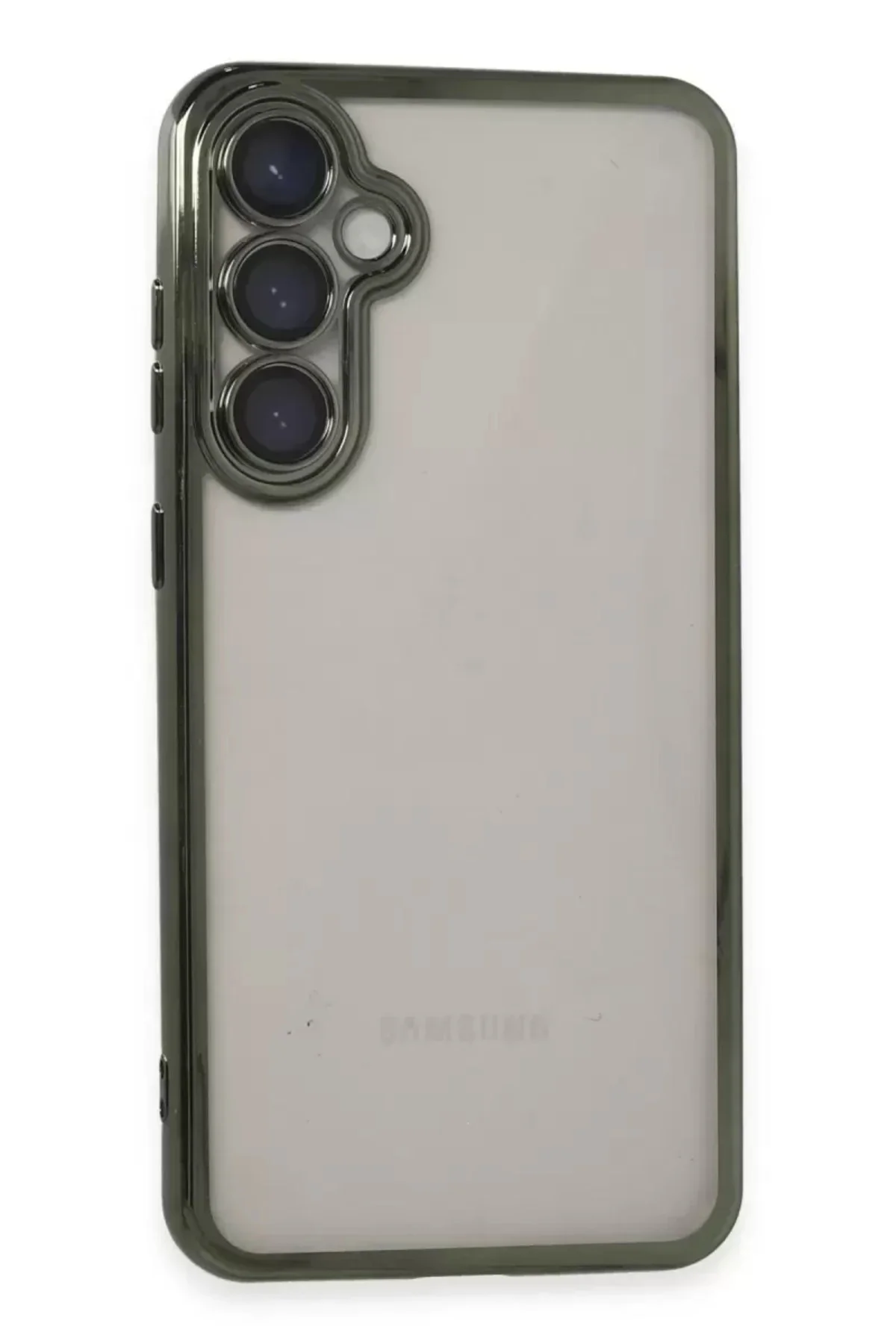 Newface Samsung Galaxy S23 Fe Kılıf Razer Lensli Silikon - Yeşil