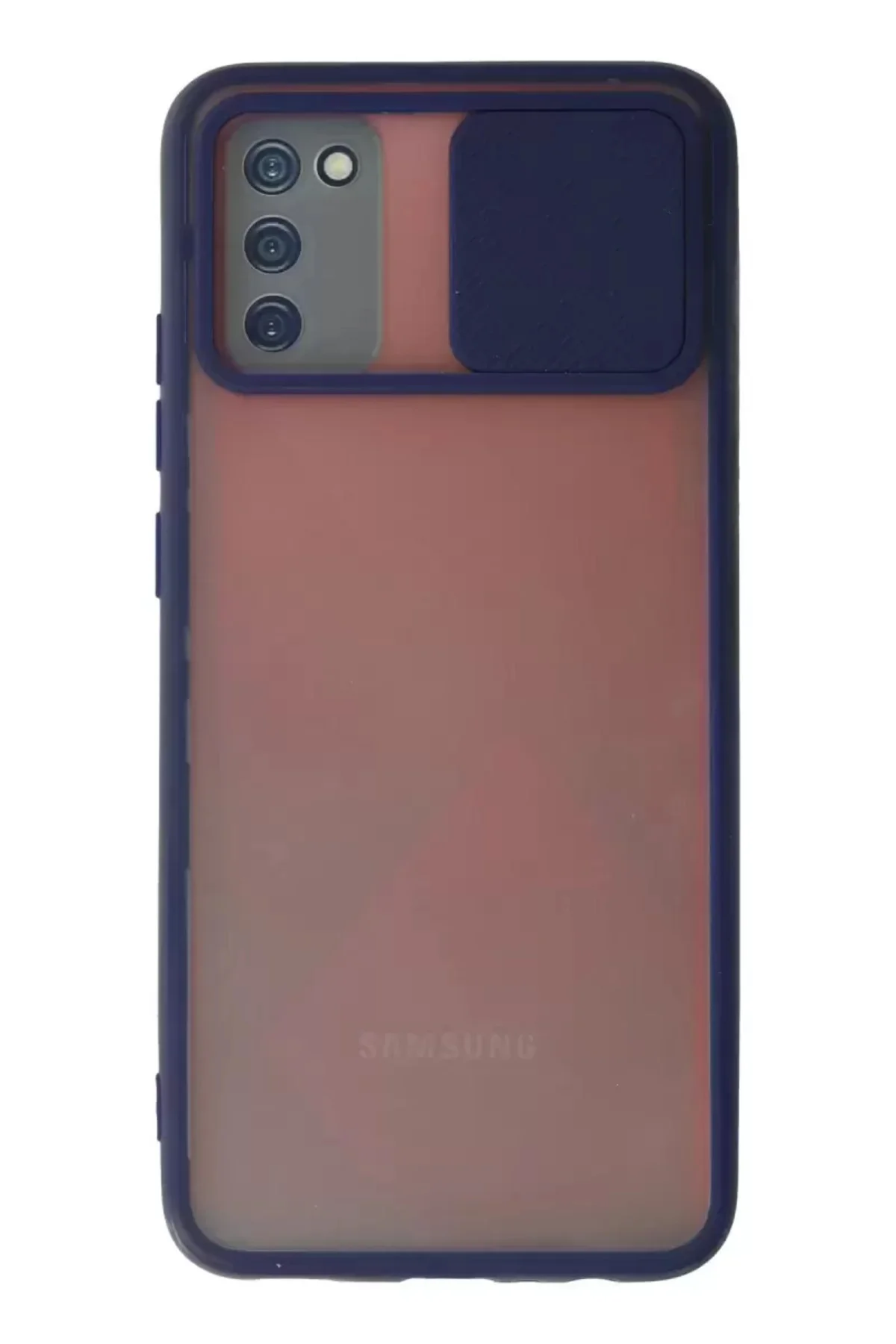 Newface Samsung Galaxy A03s Kılıf Palm Buzlu Kamera Sürgülü Silik