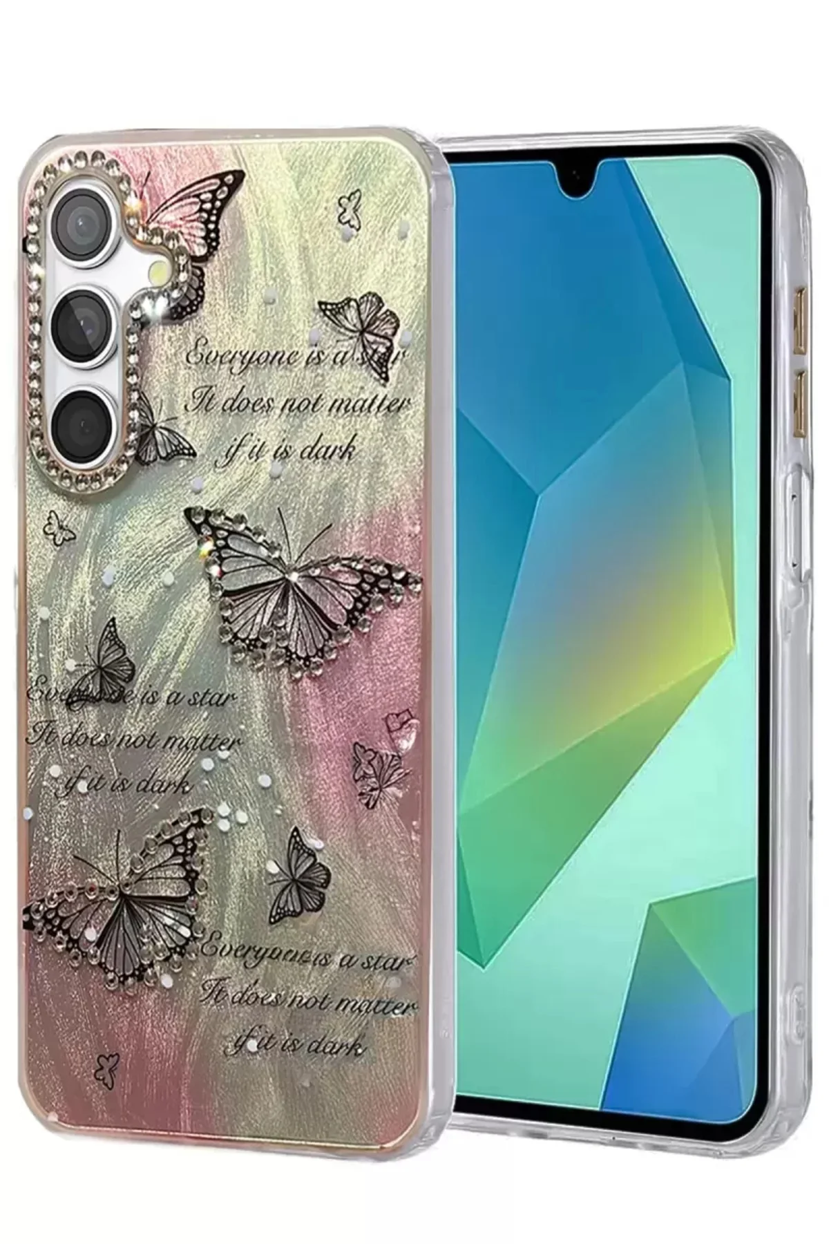 Newface Samsung Galaxy S23 Fe Kılıf Blade Aynalı Desenli Kapak - Desen 6
