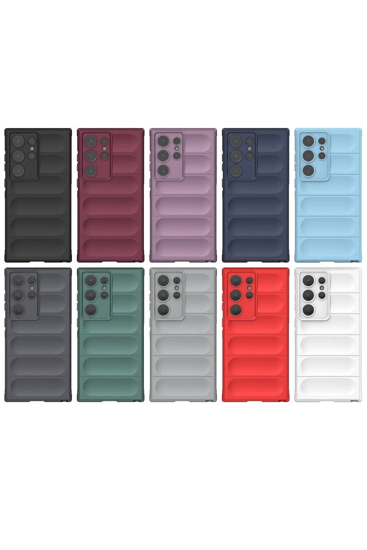 Newface Samsung Galaxy S24 Ultra Kılıf Optimum Silikon - Kırmızı