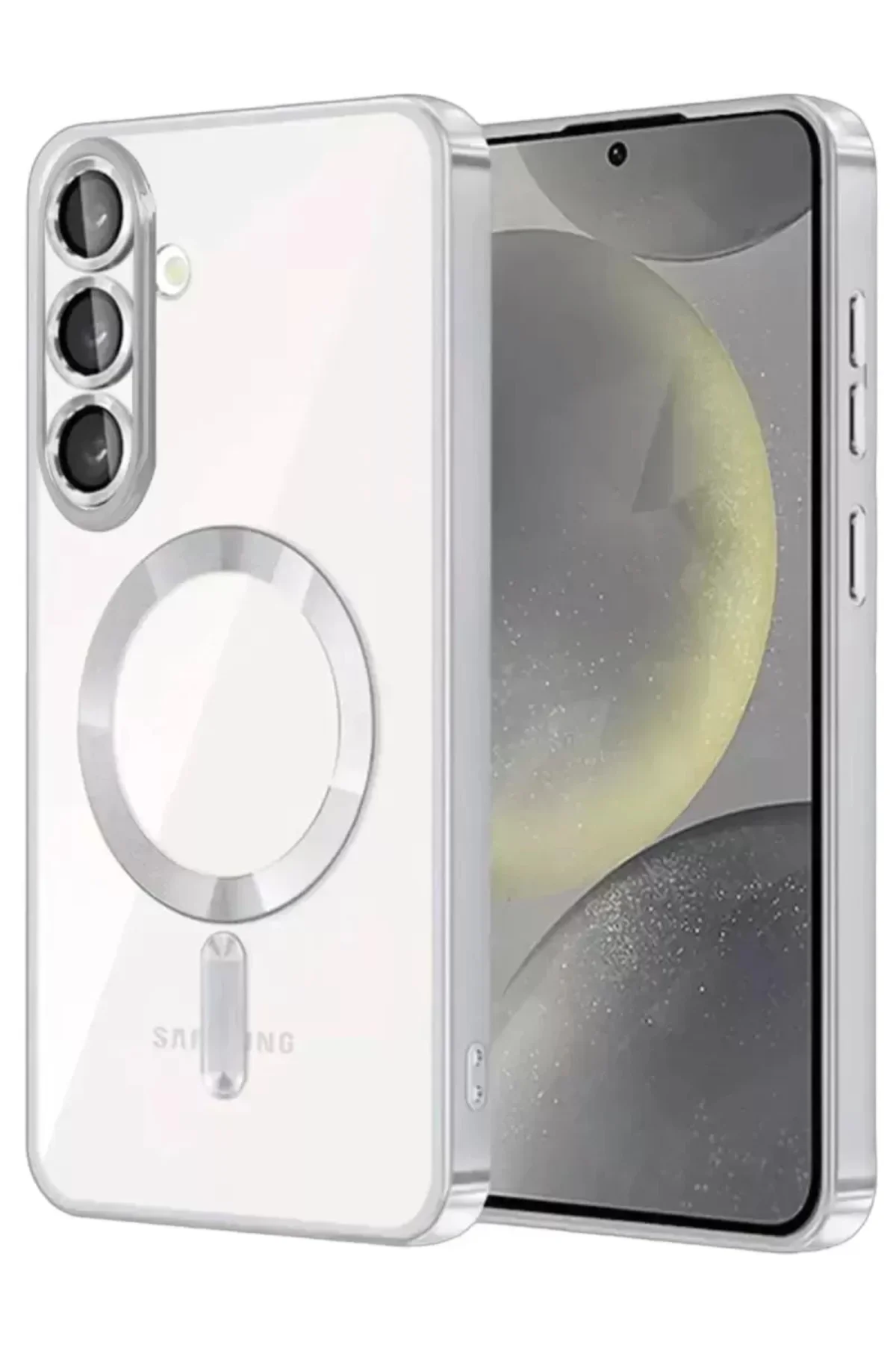 Newface Samsung Galaxy S26 Plus Kross Magneticsafe Kapak - Gümüş
