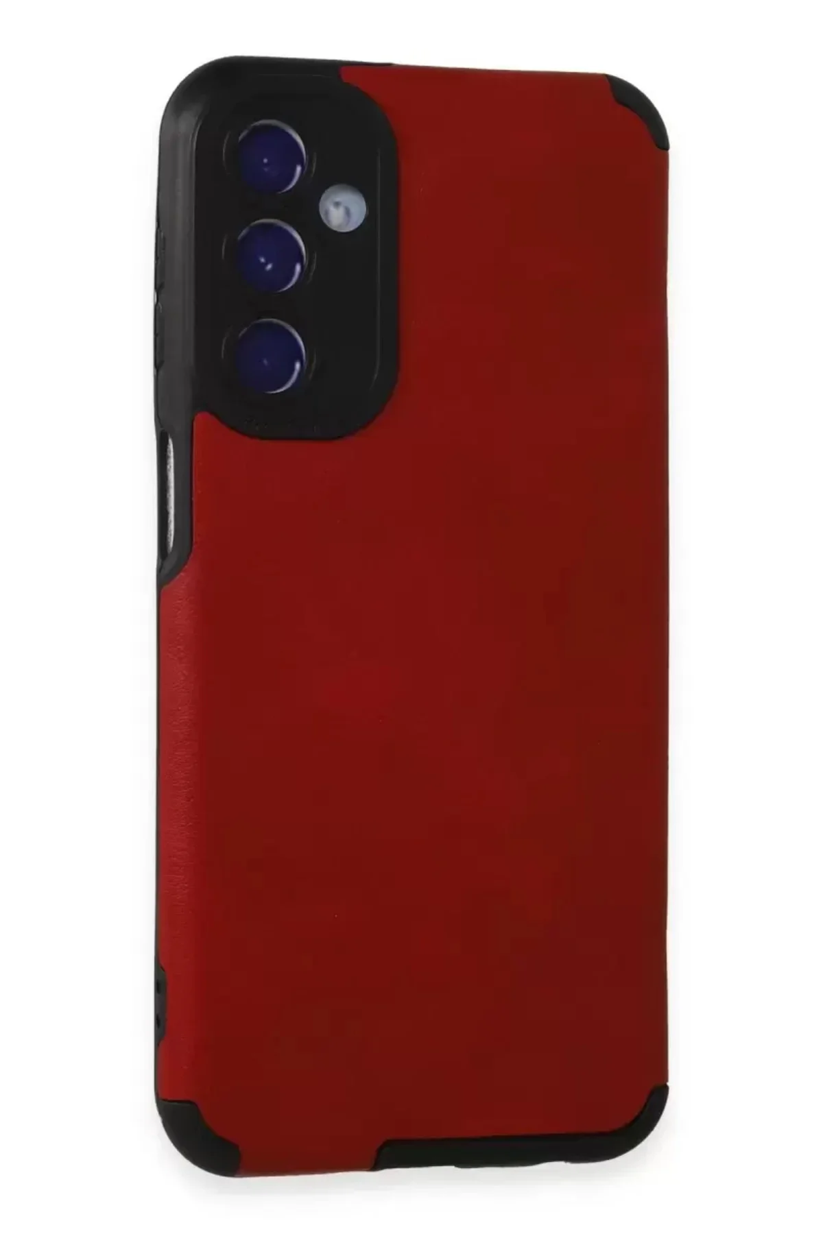 Newface Samsung Galaxy M34 5g Kılıf Loop Deri Silikon - Kırmızı