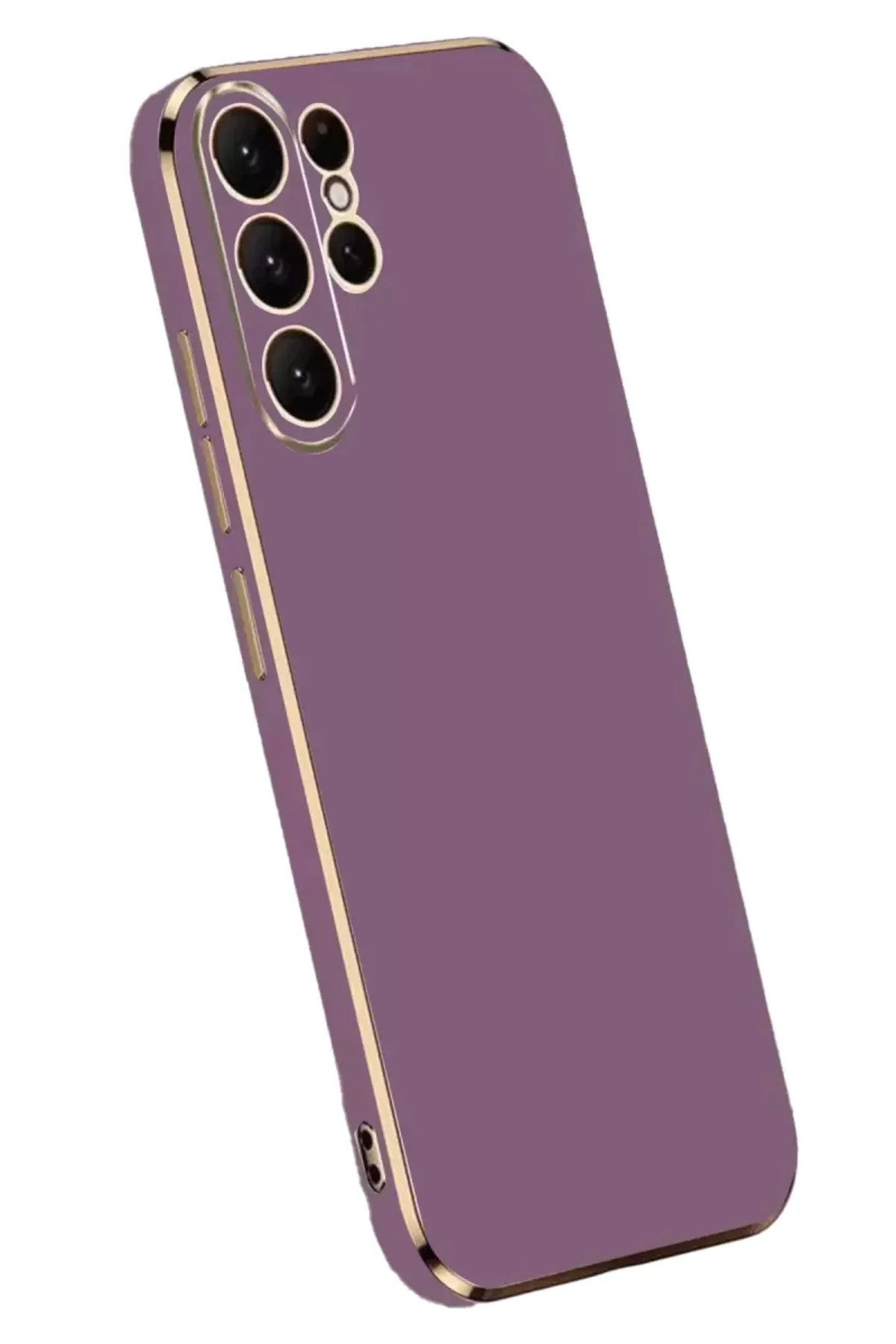 Newface Samsung Galaxy S24 Ultra Kılıf Volet Silikon - Mor