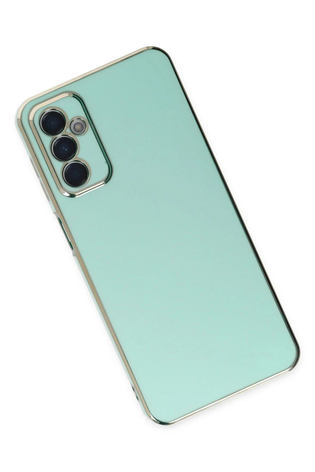 Newface Samsung Galaxy A04s Kılıf Volet Silikon - Açık Yeşil