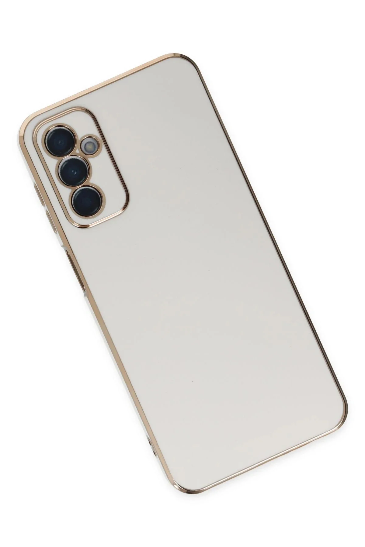 Newface Samsung Galaxy M23 Kılıf Volet Silikon - Beyaz
