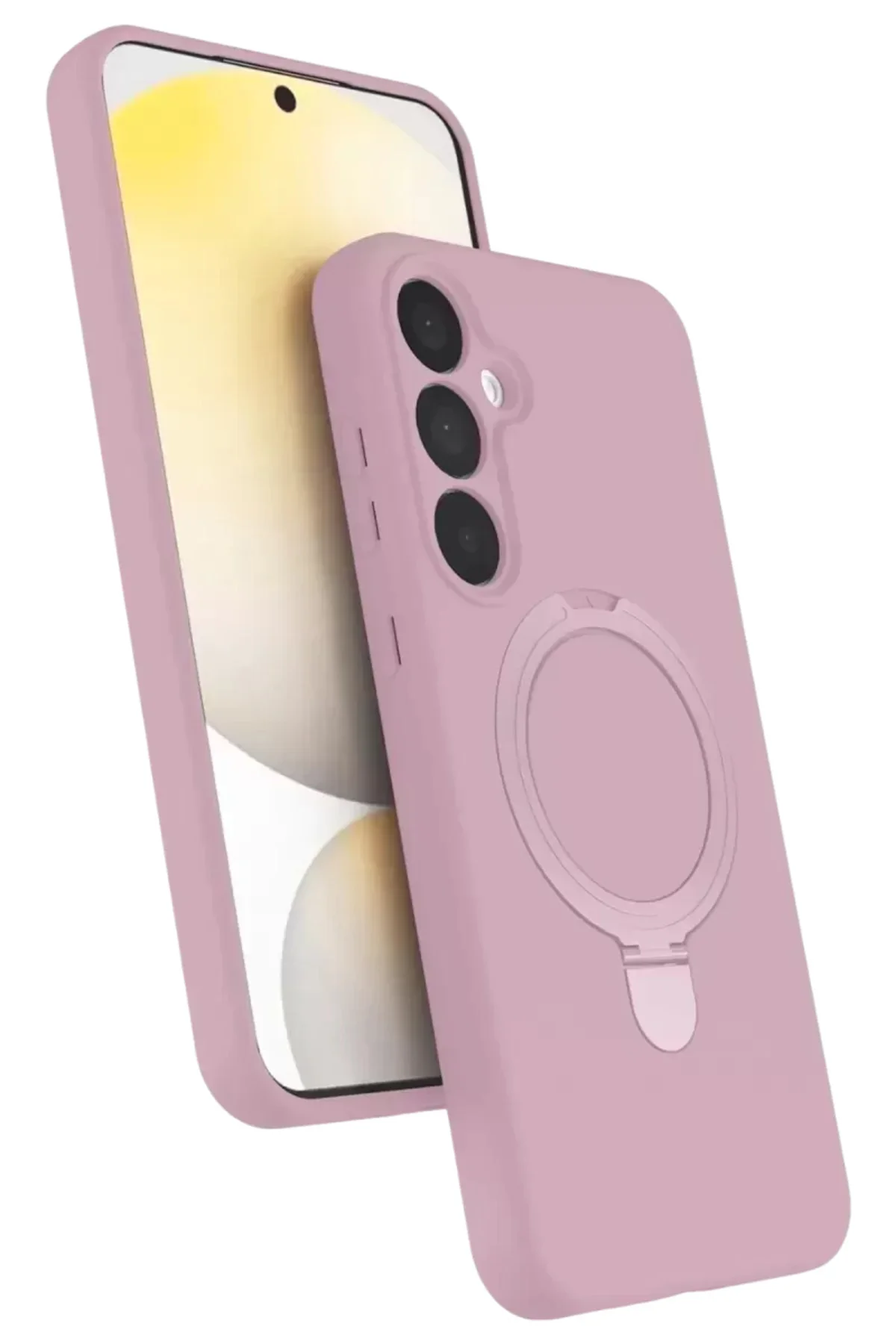 Newface Samsung Galaxy A16 5g Regal Magsafe Standlı Kapak - Açık Pembe