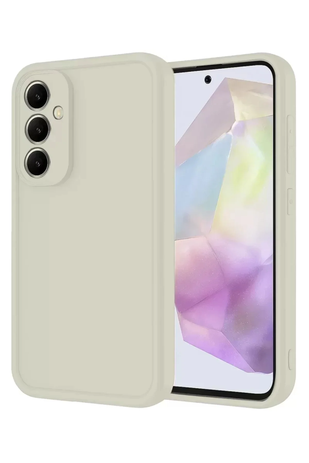 Newface Samsung Galaxy A16 5g Kılıf Viera Silikon - Krem