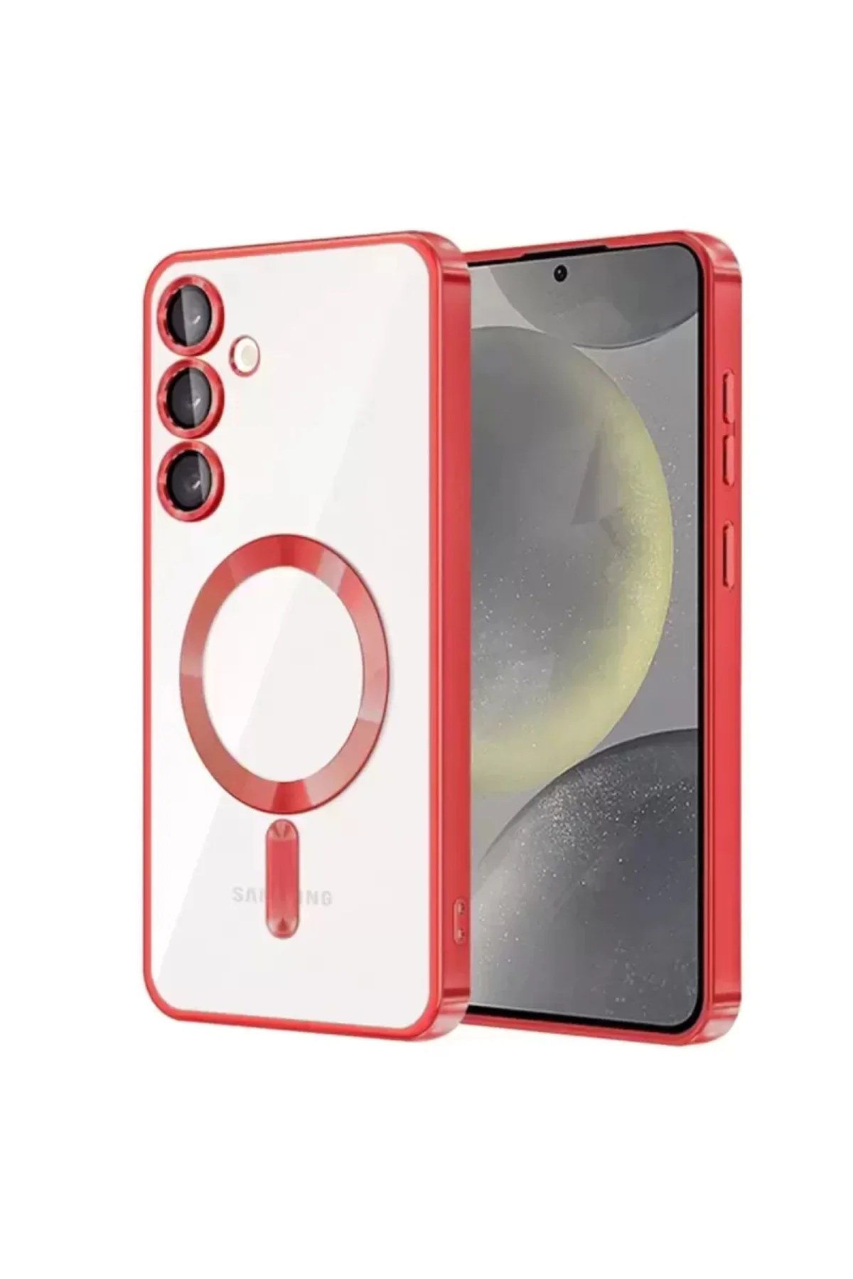 Newface Samsung Galaxy S23 Plus Kılıf Kross Magneticsafe Kapak - Kırmızı