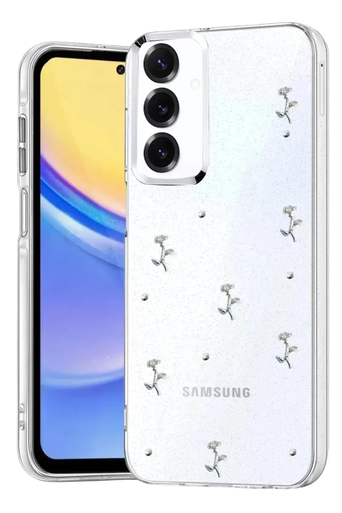 Newface Samsung Galaxy S25 Fiyonk Desenli Kapak - Desen 4
