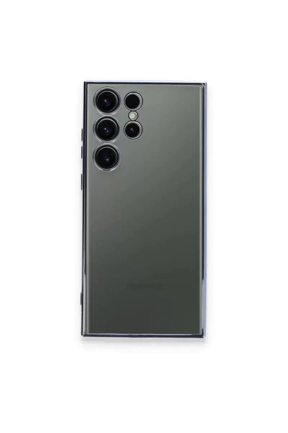 Newface Samsung Galaxy S24 Ultra Kılıf Razer Lensli Silikon - Gold