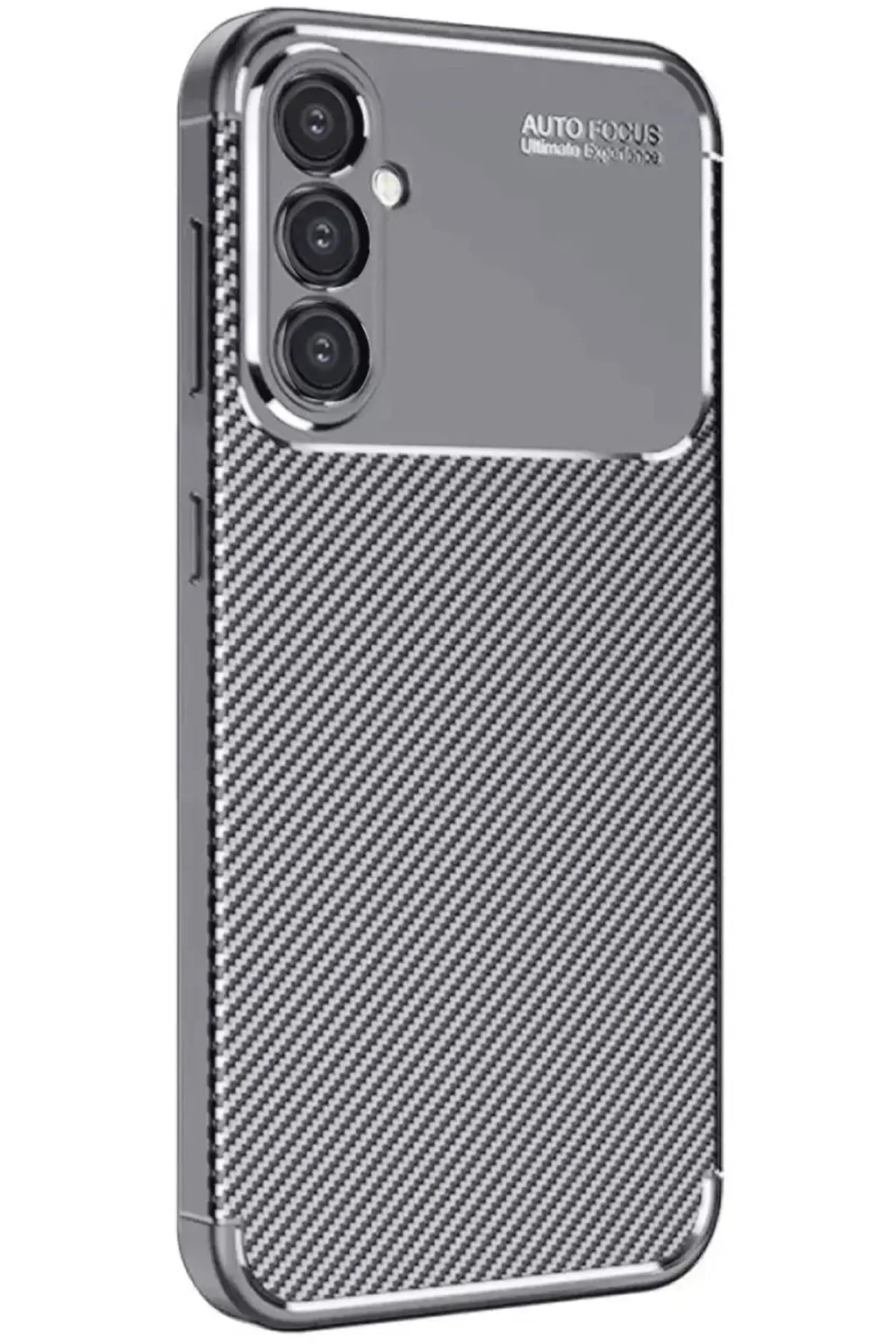 Newface Samsung Galaxy A26 Kılıf Auto Focus Karbon Kapak - Gri