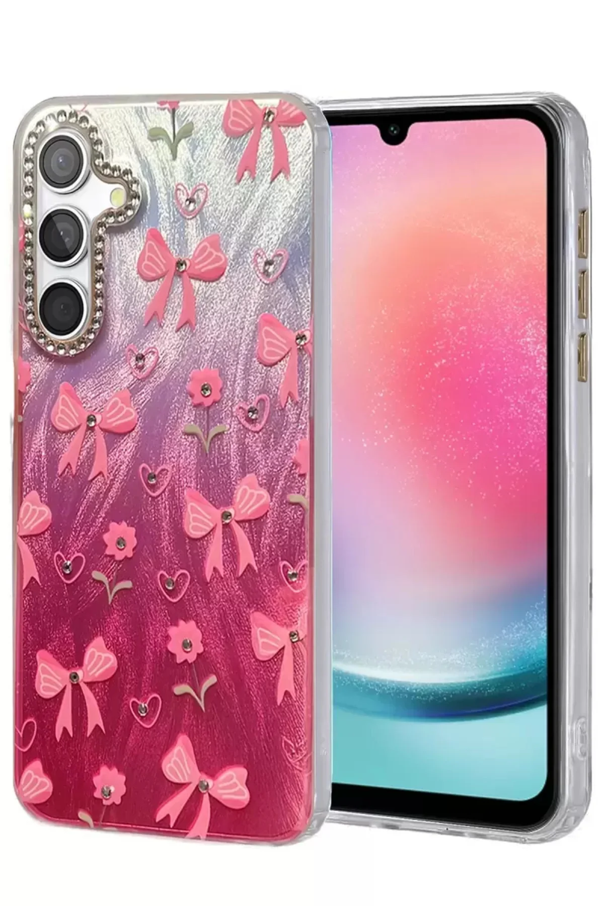 Newface Samsung Galaxy A24 4g Kılıf Blade Aynalı Desenli Kapak - Desen 3
