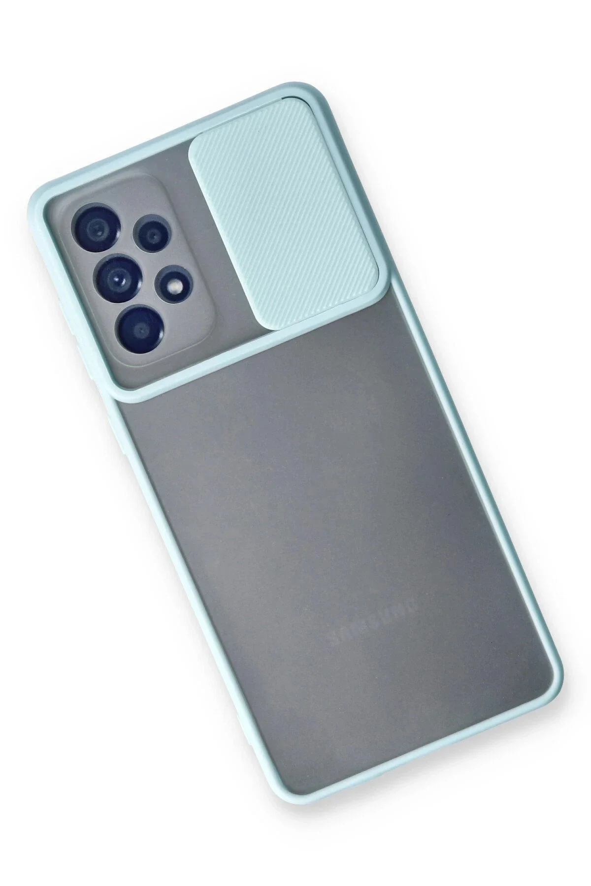 Newface Samsung Galaxy A33 5g Kılıf Palm Buzlu Kamera Sürgülü Silikon - Turkuaz